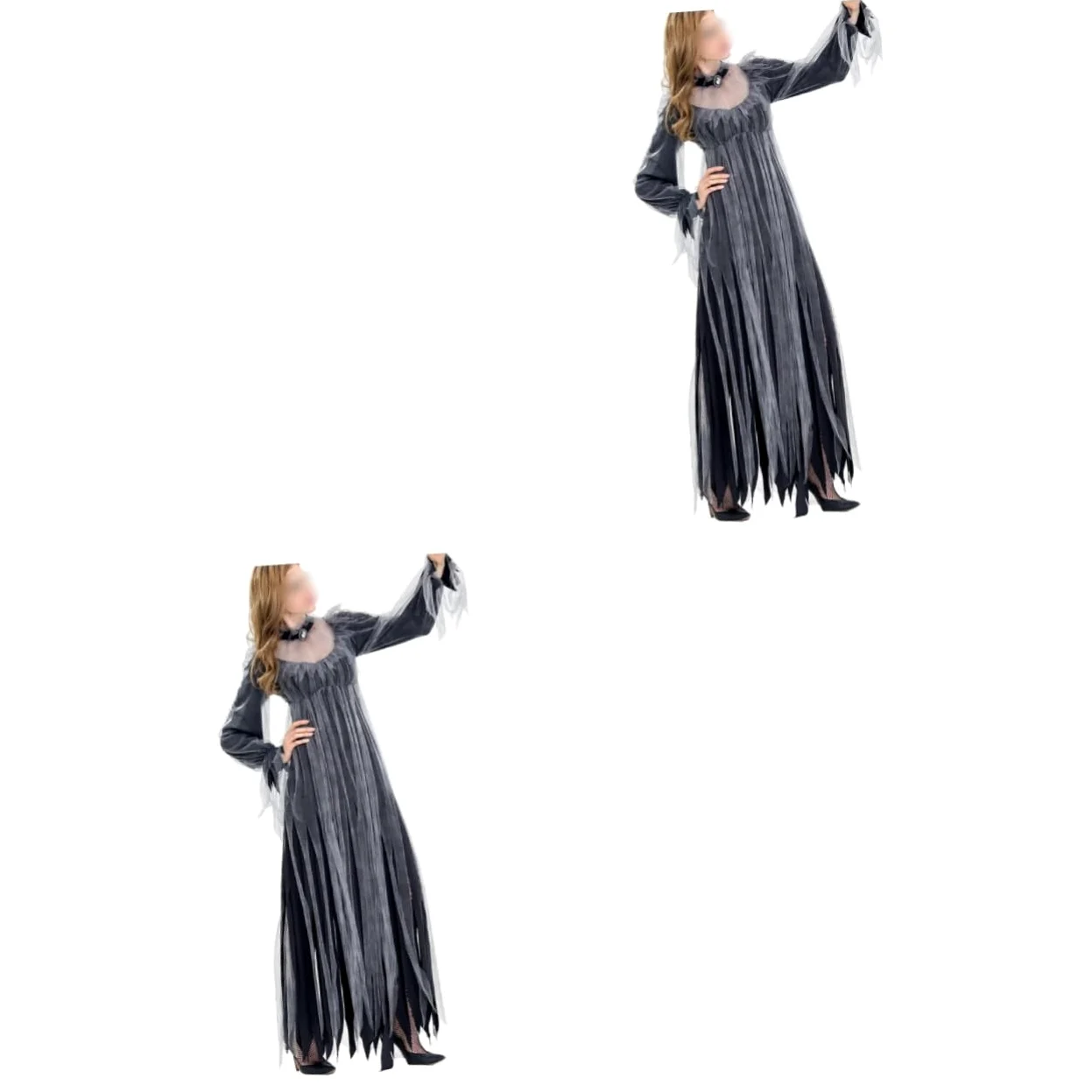 2 Piezas traje para cosplay vestido cosplay vestidos de gala vampiro Ideal para disfraces de Halloween traje de para el rendimiento vestido de disfraz de bruja para adultos