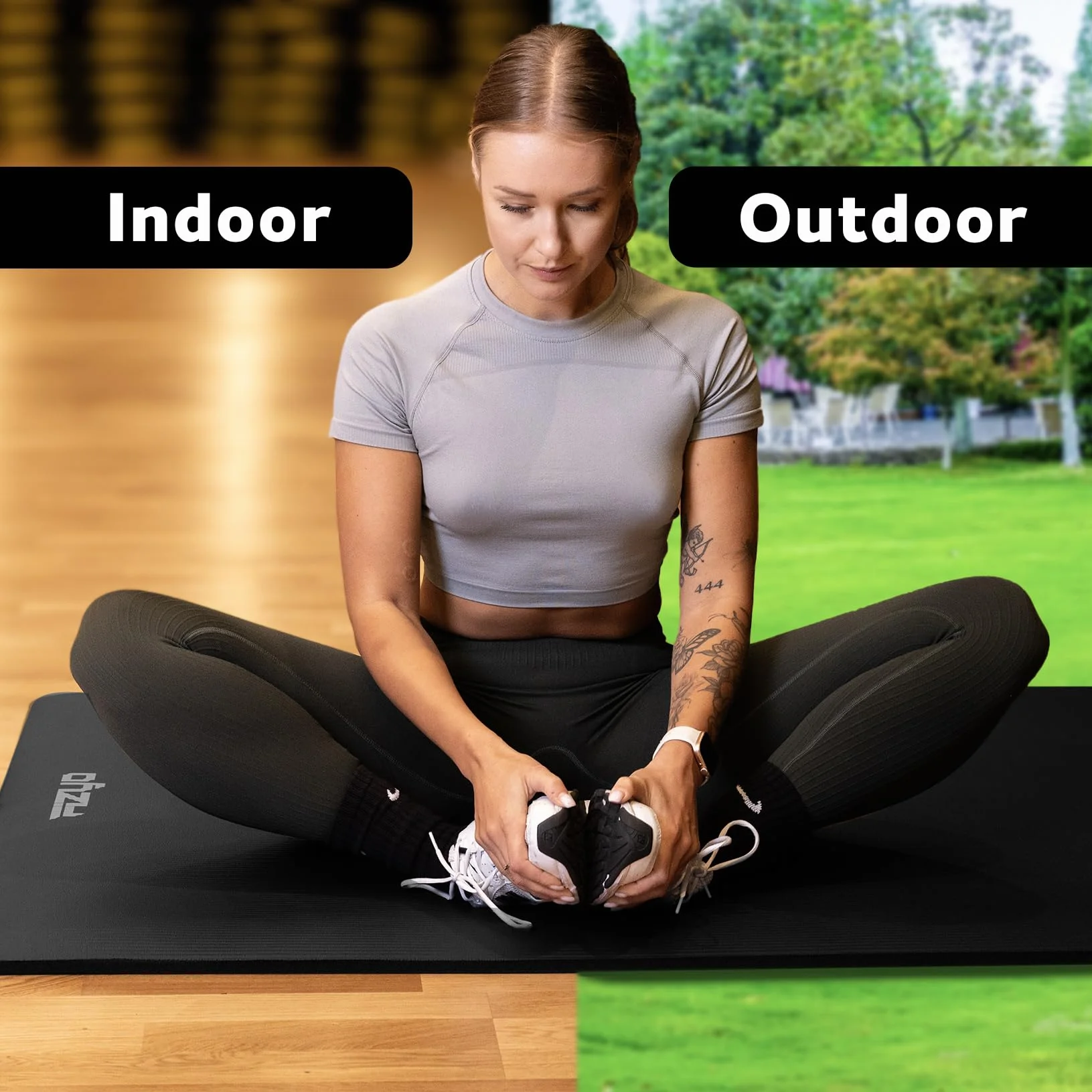 Fizyo Esterilla de Yoga Antideslizante NBR 190 x 60 cm para Pilates y Fitness