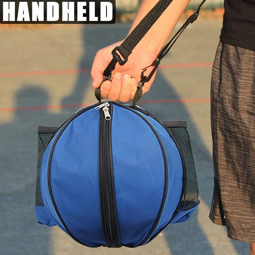 Bolsa de Baloncesto portátil con Correa para el Hombro, PVC, Almacenamiento Deportes