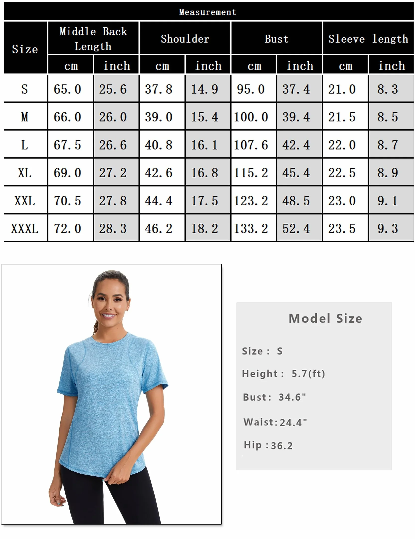 Gyabnw Camiseta Deporte Mujer Manga Corta Secado Rápido Holgada Ropa Yoga Verano