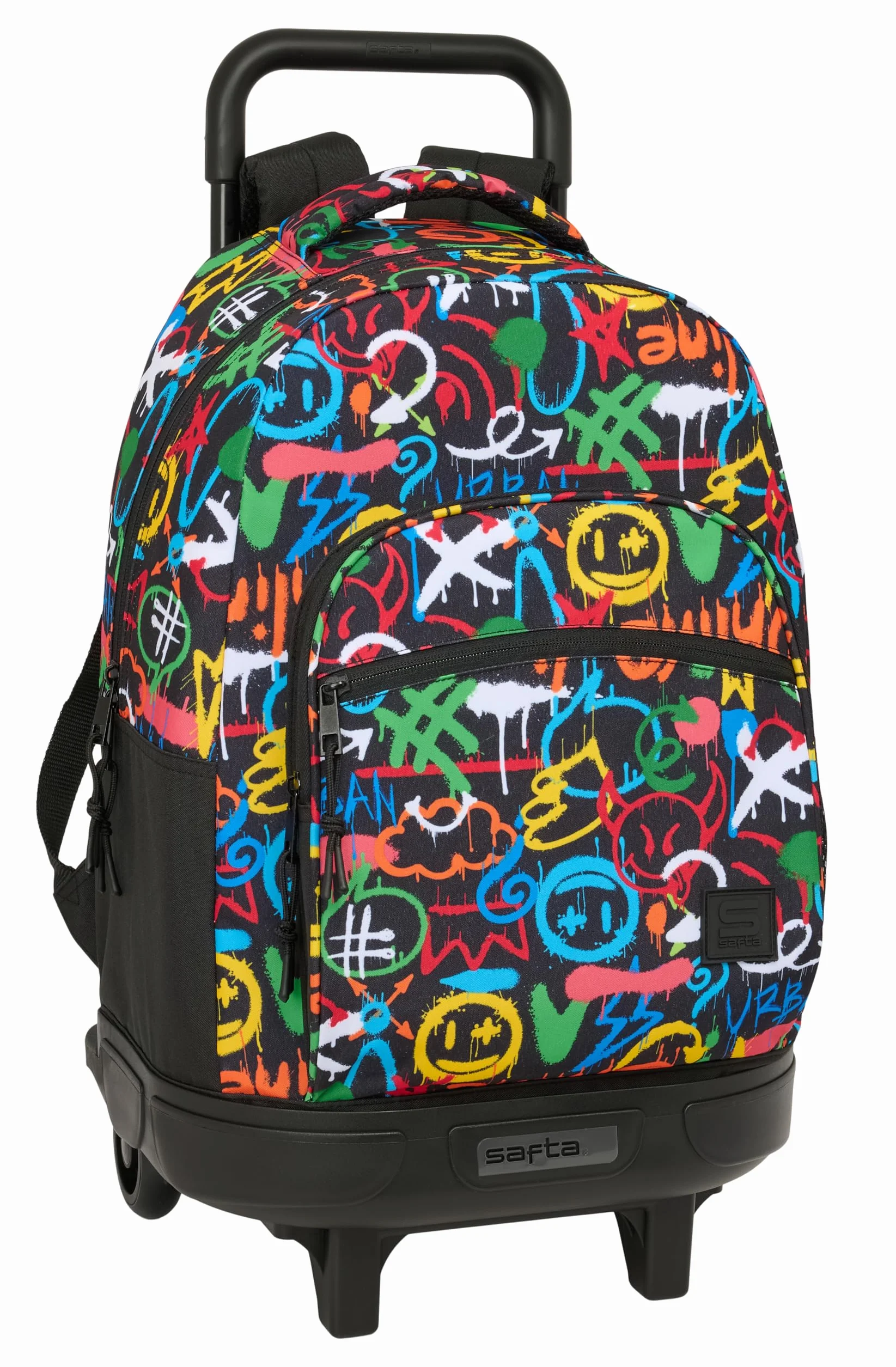 SAFTA GRAFFITI COLORS Mochila Grande con Ruedas 33x22x45 cm