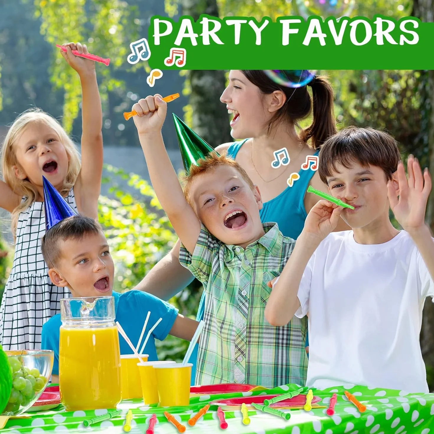 24 Piezas Instrumento para Flauta Dulce para Niños, Flautas de Plástico 6 Orificios, Flauta Musical, Instrumentos Musicales, Juguete para Fiesta Música, Favores Fiesta para Niños, Regalo Rellenos Bols