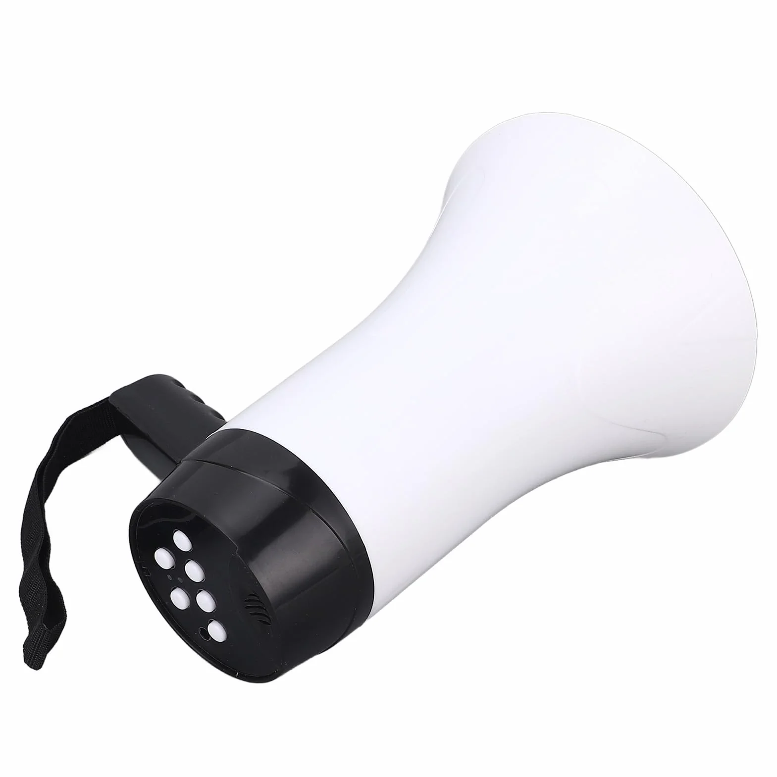 Megáfono Portátil con Grabación de Voz 300 Segundos, Batería Litio Recargable 1500 mAh, Altavoz Ruidoso con Correa para Fútbol