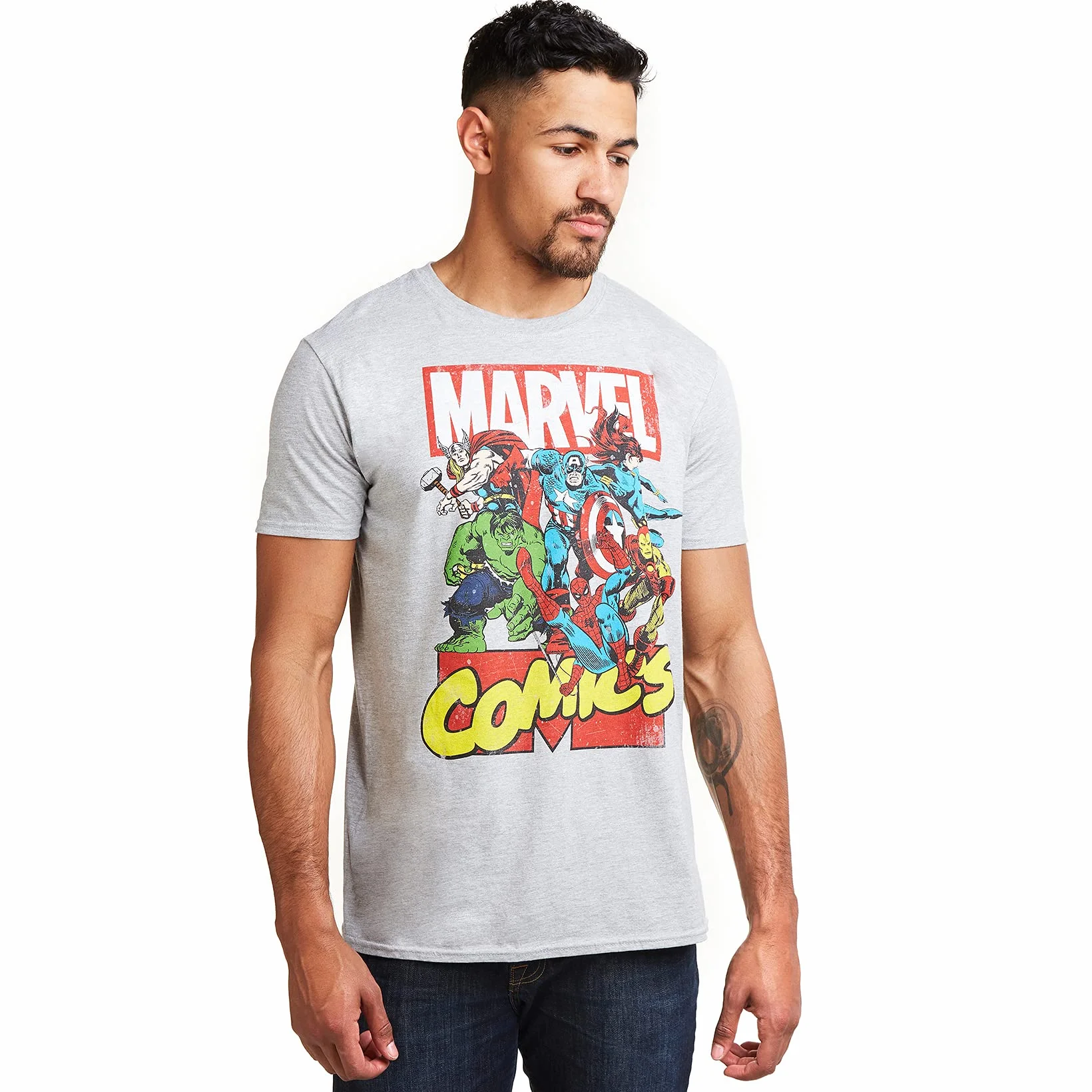 Marvel Camiseta Hombre Pack de 1