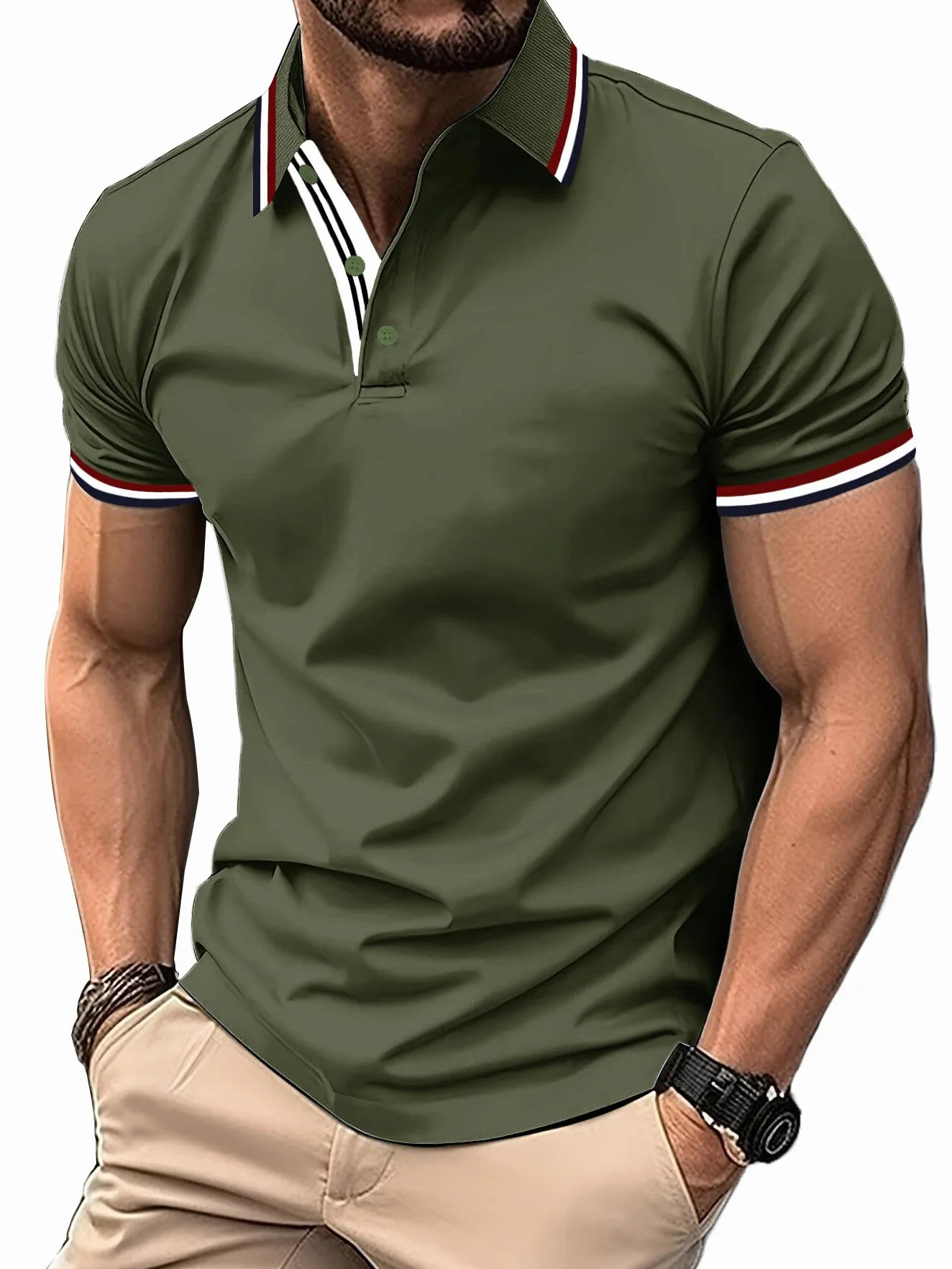 SwissWell Polo Manga Corta para Hombre Secado Rápido Golf Transpirable