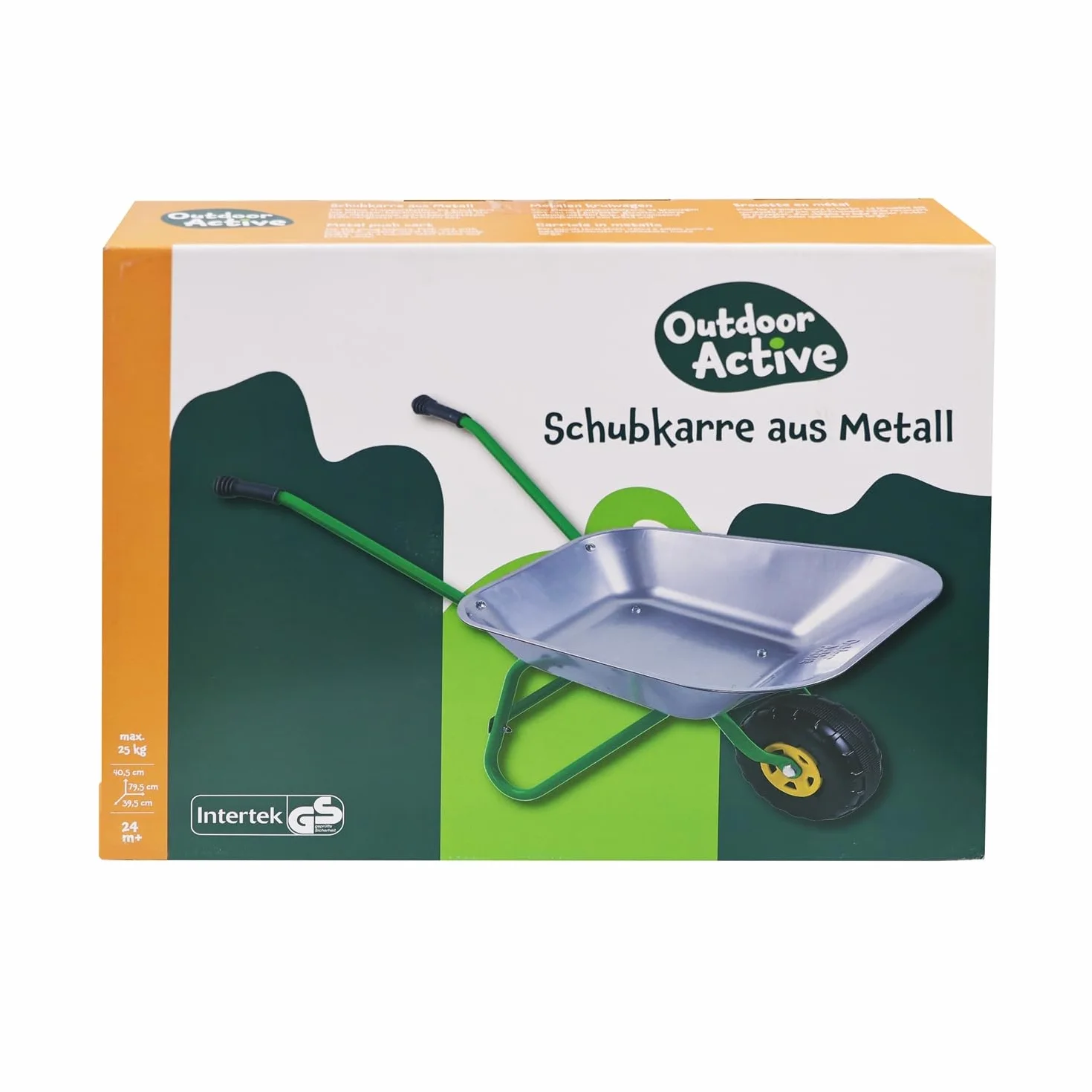 Outdoor Active 562 - Carretilla metálica para niños