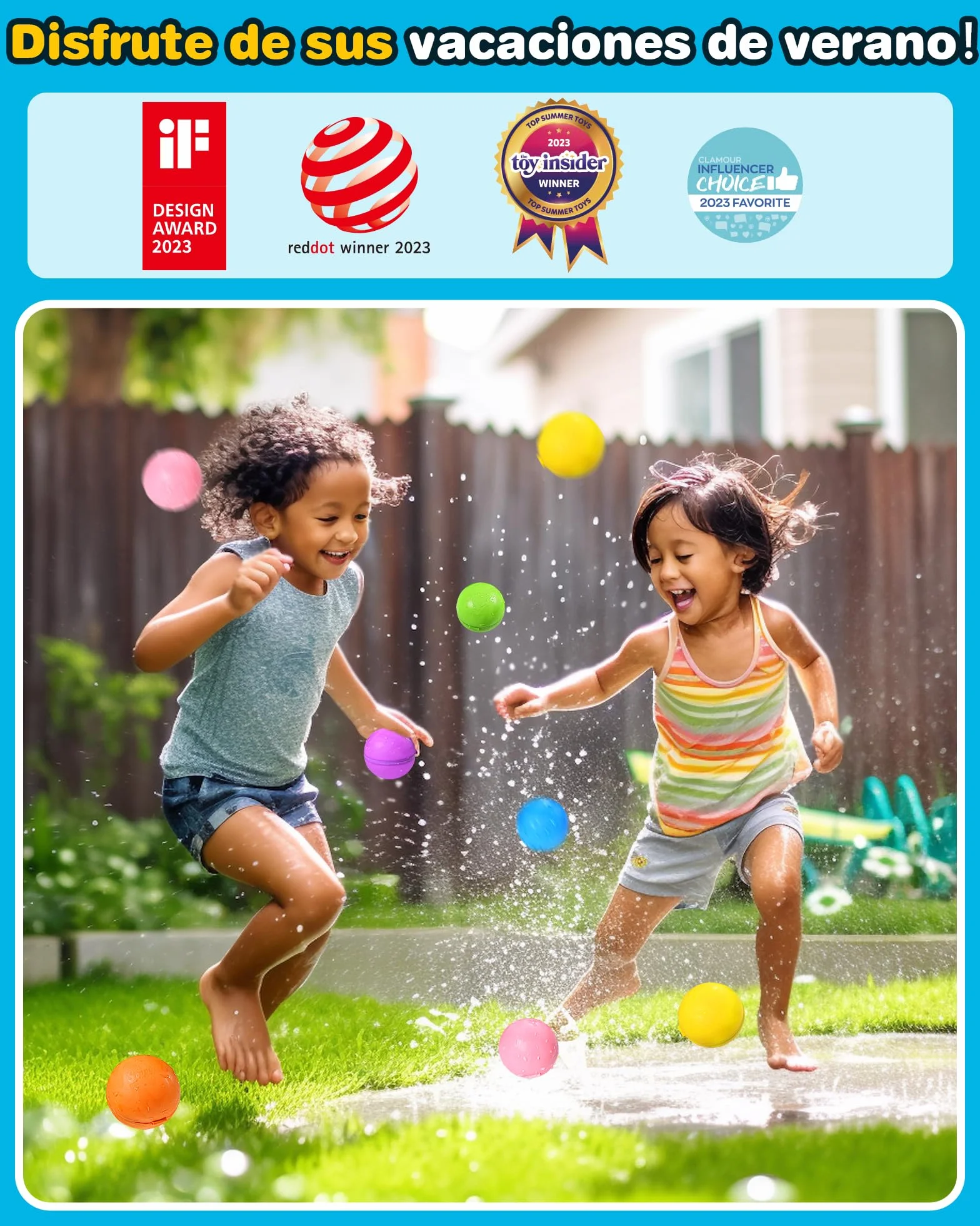 KOKODI Globos de Agua Reutilizables con Imán, Silicona Suave Llenado Rápido, Juegos de Agua para Niños, Juguetes de Piscina y Playa Verano al Aire Libre para Niños y Adultos，18 Uds，Versión estándar