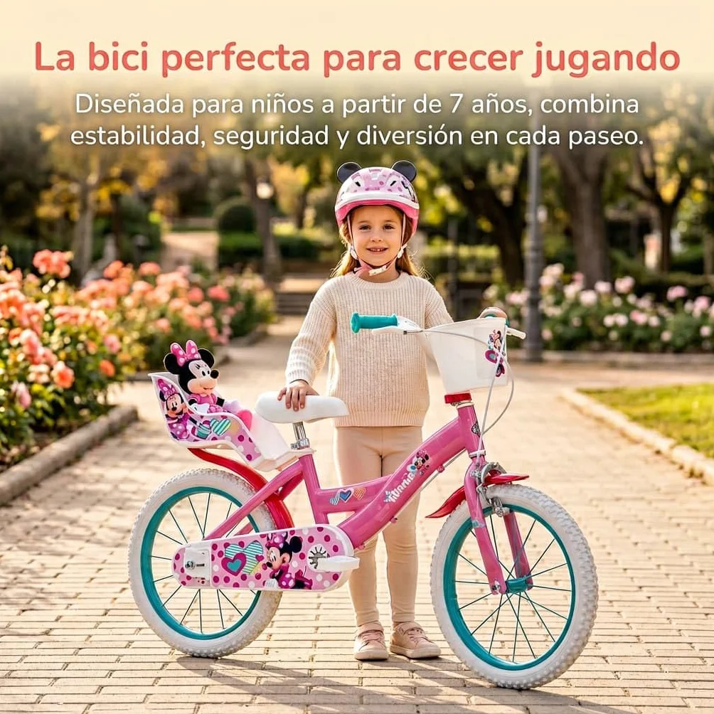TOIMSA Bicicleta 16" Minnie Huffy 5/8 Años