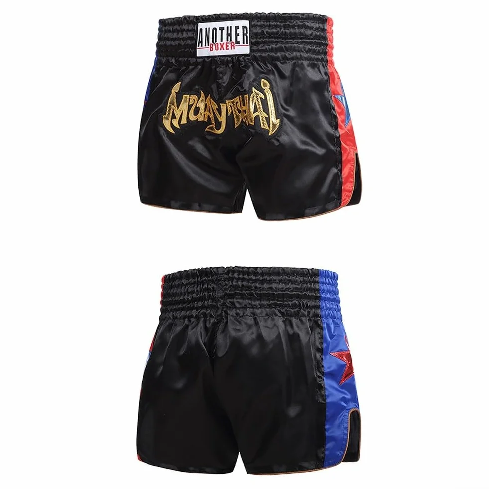 Pantalones cortos de Muay Thai para adultos, unisex, entrenamiento de boxeo