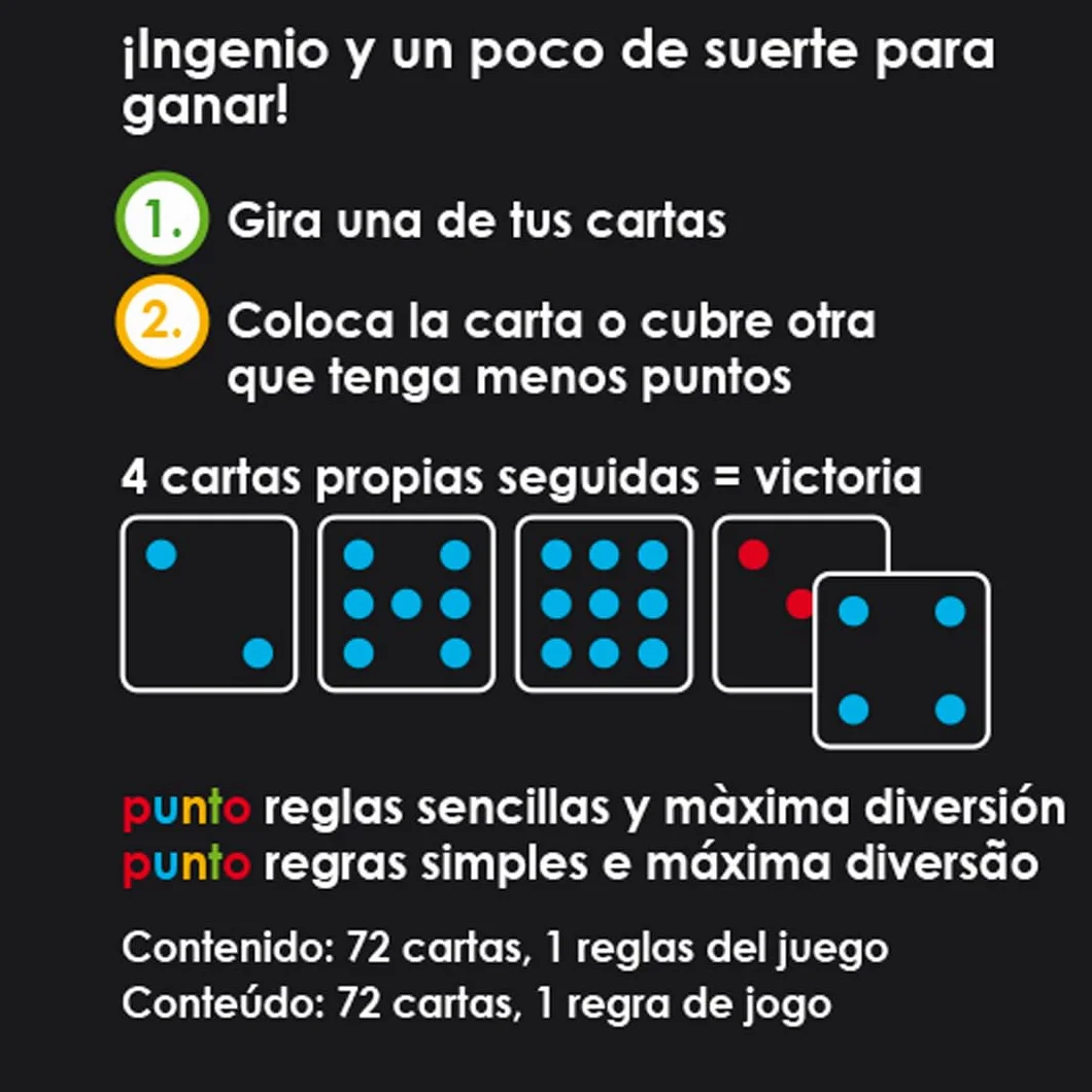 Old Teddys/Game Factory 6349 Punto Juego de Cartas de Bolsillo 5 en Raya Más 8 años