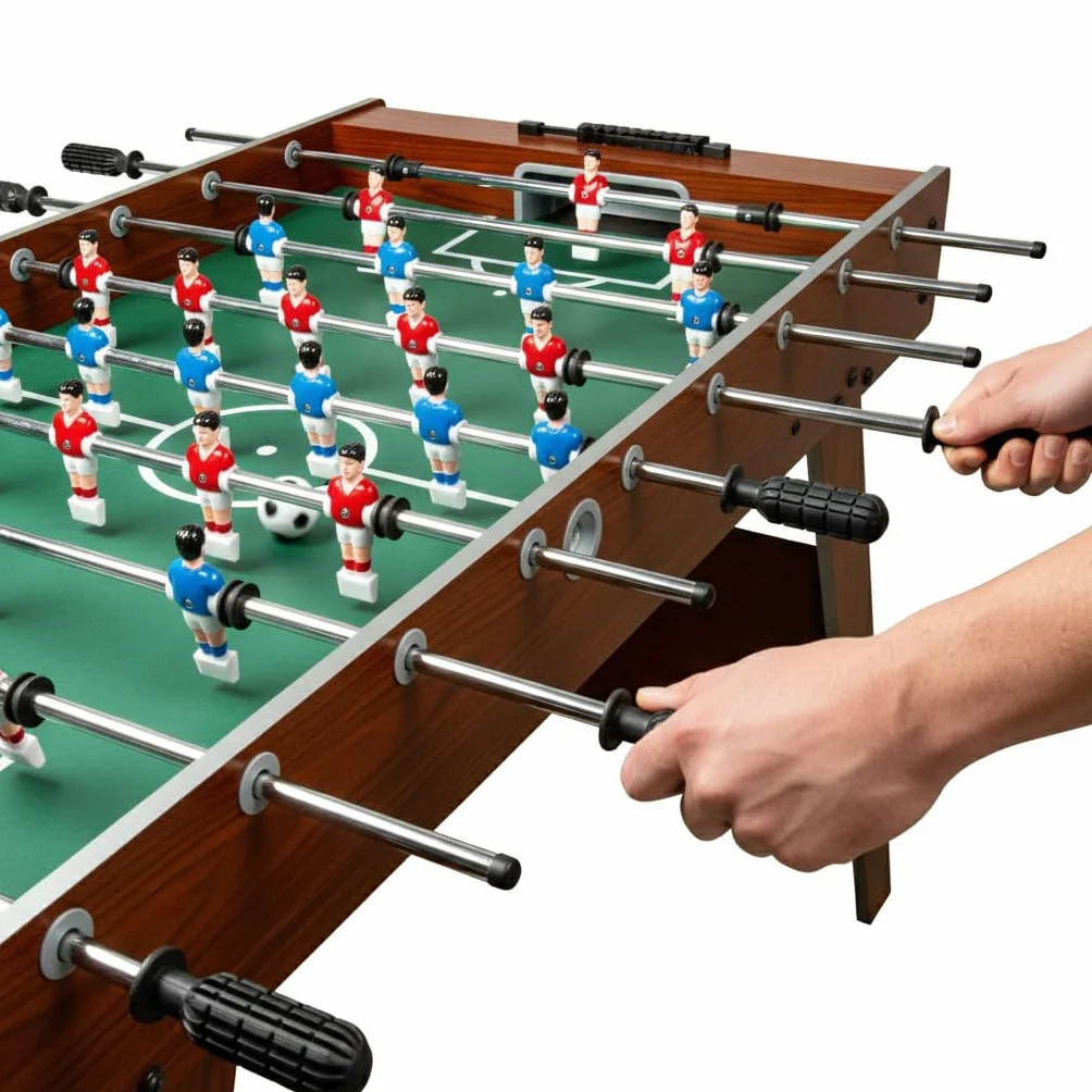 Leomark Mesa de Juegos de Madera para Niños y Adultos Diversión en Casa o en Fiestas Juego Educativo Familiar Estable Resistente Fácil de Montar Ideal para Compartir Tiempo en Familia