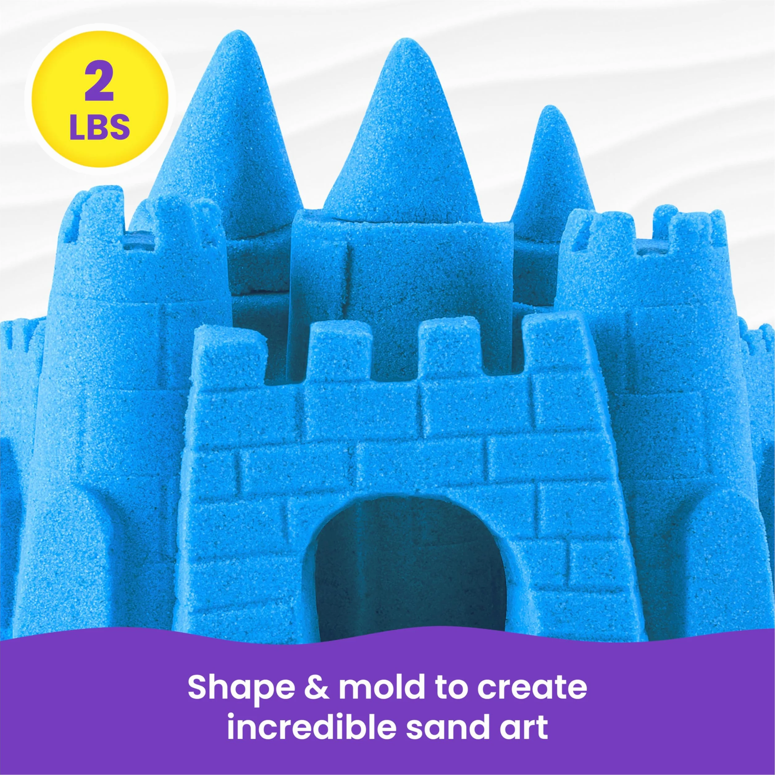 Kinetic Sand - 907 g de Arena Mágica Azul para Mezclar, Moldear y Crear - Kit Manualidades Niños - Juguetes Niños 3 Años + - Arena Kinetica