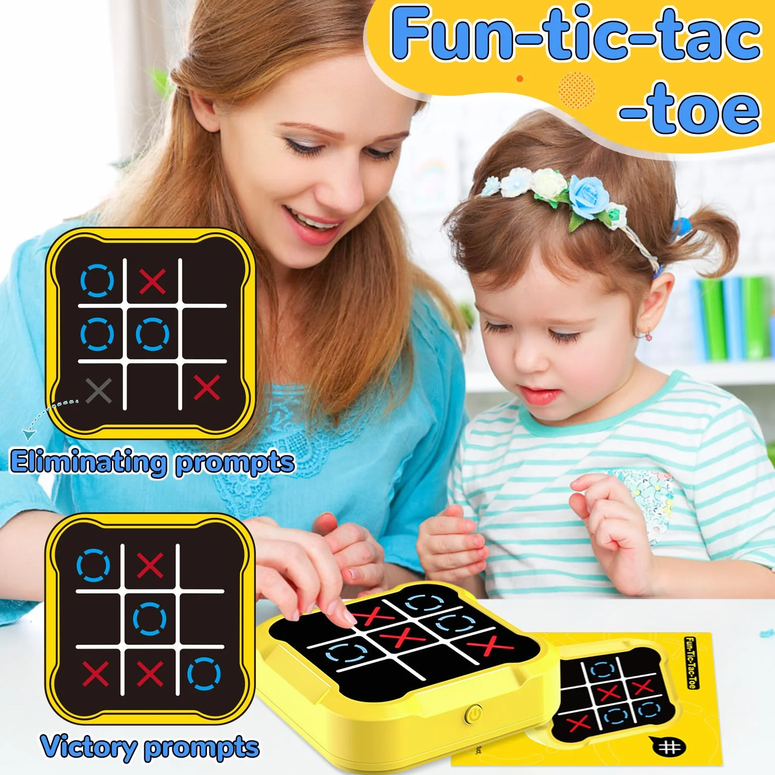 Juego Electrónico Tic Tac Toe Bolt 3 en Raya Portátil 3 en 1
