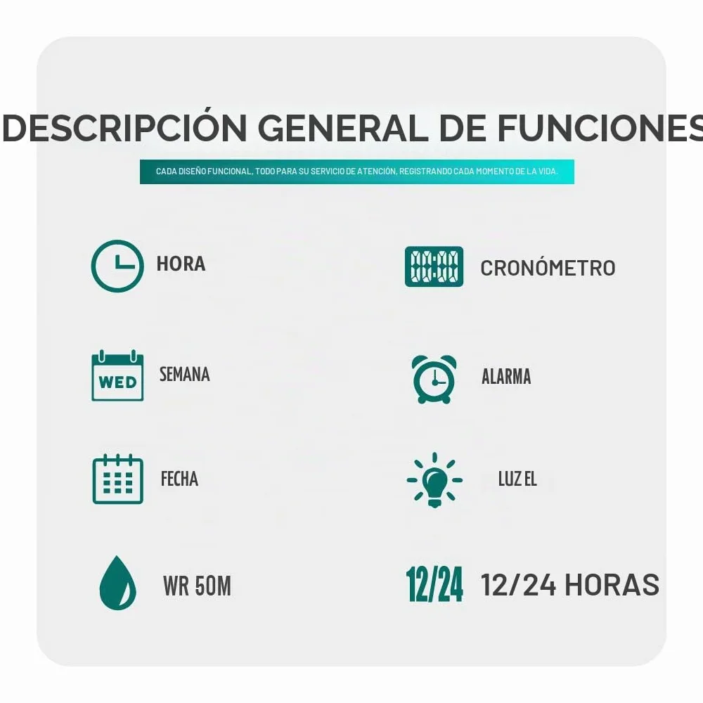 Dayllon Reloj Deportivo Infantil 50M Impermeable Electrónico 12/24H Alarma Cronómetro Calendario