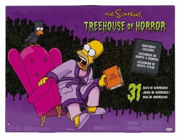 Calendario de cuenta regresiva de Los Simpsons Treehouse of Horror