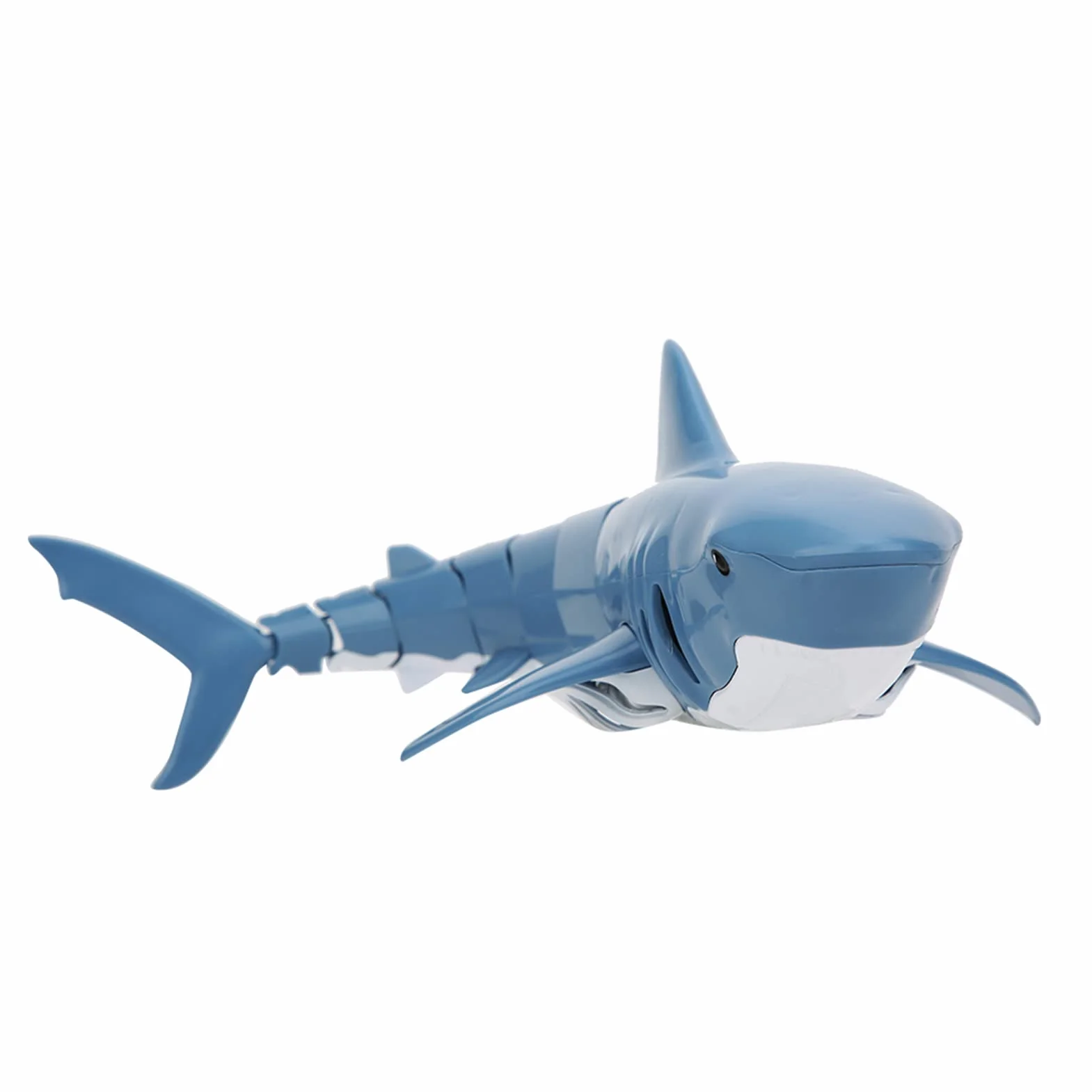 Juguete tiburón teledirigido 2.4G RC Simulación tiburón Juguetes de buceo Juguetes acuáticos teledirigidos recargables por USB Juguete flotante para niños (Azul)