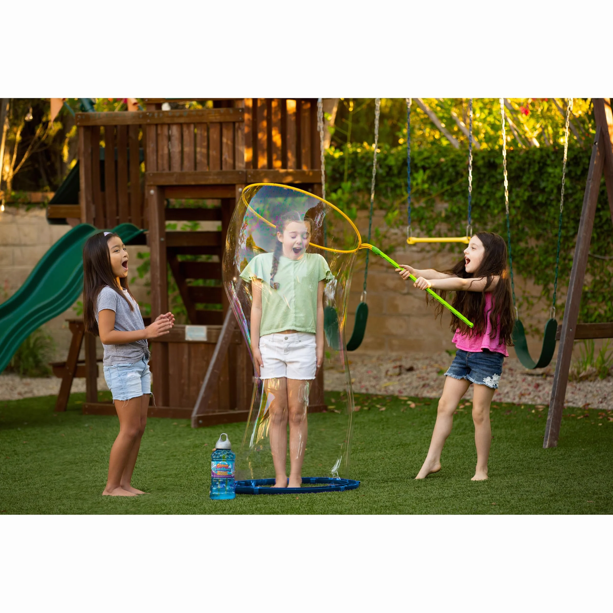Gazillion Kid in a Bubble | Giant Wand | Child inside the Bubble | For Children, Pets, Parties, Celebrations, Outdoor | Toys and Gifts for Children Aged 3 and Up