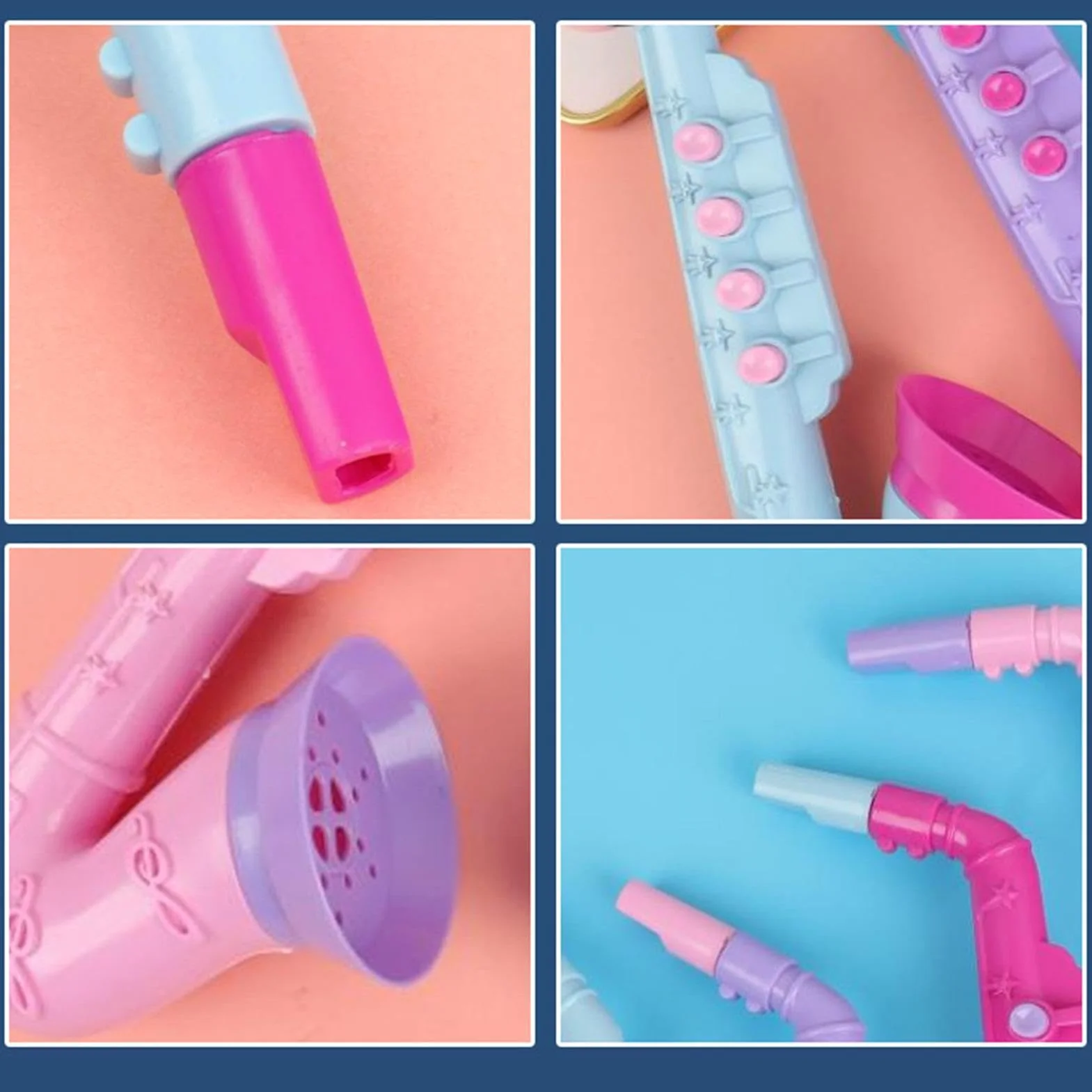 Saxofón de ,Seguro y Realista - Instrumento Musical De Saxofón - para Pequeños Principiantes Juego de Roles y Actuación Accesorios de Práctica en Casa y Preescolar Infantil