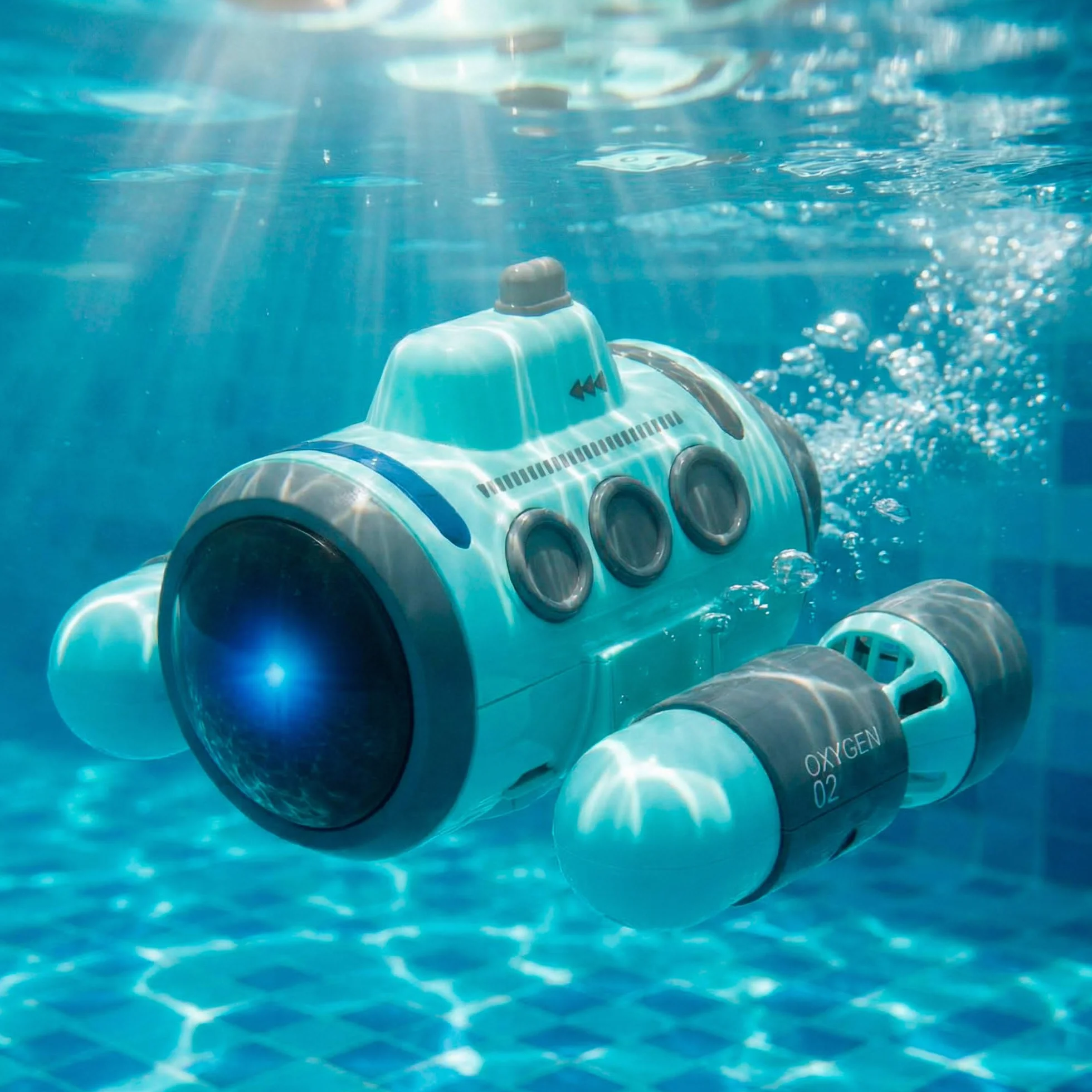 ColorBaby Speed & Go Submarino teledirigido, Giros 360º, Incluye luz, Mando a Distancia Sumergible, Alcance 25 Metros, Velocidad 15 km/h, Juguete para niños 4 años, Juguetes RC (39731)