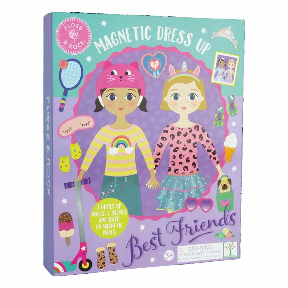 Floss & Rock Juego de disfraces de muñecas magnéticas Best Friends