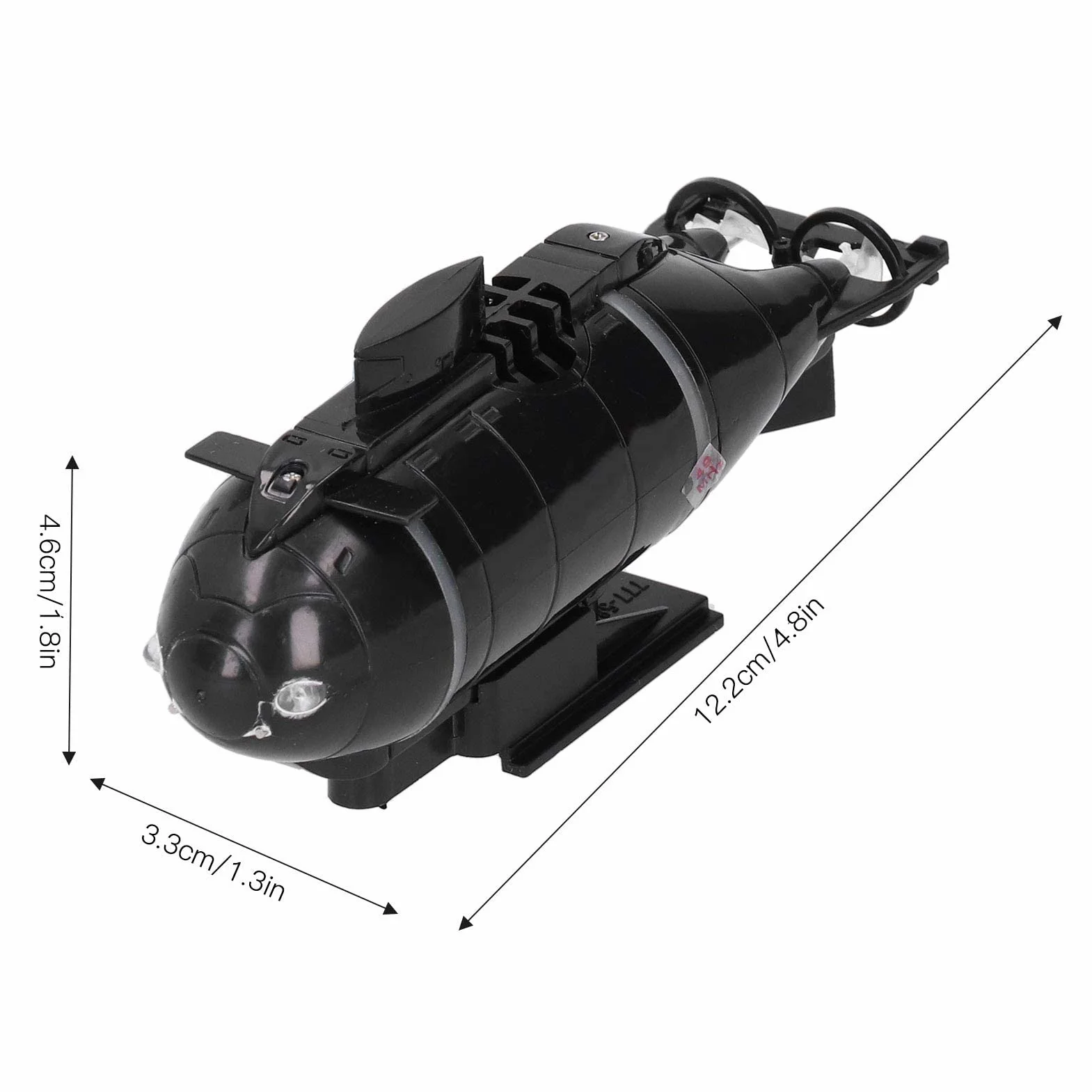 Submarino RC, Control Remoto Inalámbrico 2.4G con 6 Canales, Submarino De Plástico, Ideal para Niños, Adolescentes, Juego en la Piscina, Bañera o Playa
