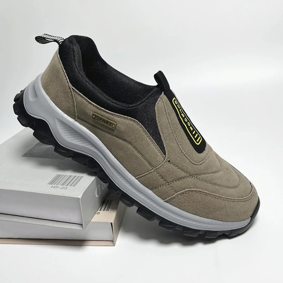 Mocasines sin Cordones para Hombre Zapatillas Ortopédicas Calzado de Walking Deportivo