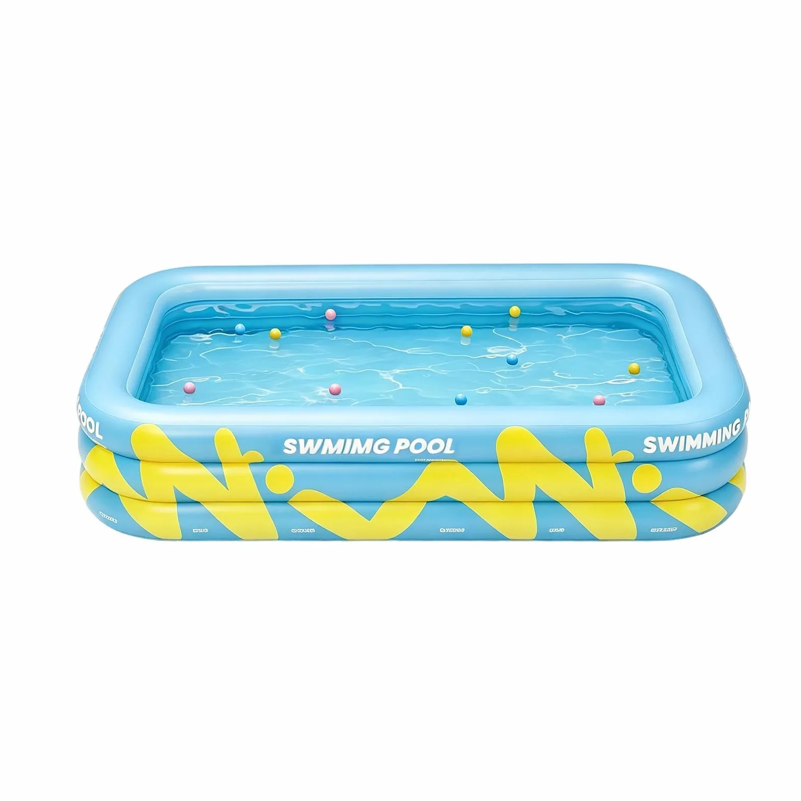 Piscina Hinchable Infantil 2,1 x 1,45 x 0,56 Metros Parque De Bolas | Piscina Infantil Para Niños Para Verano Patio Exterior Jardín Césped Parque Juegos Y Natación Al Aire Libre Y