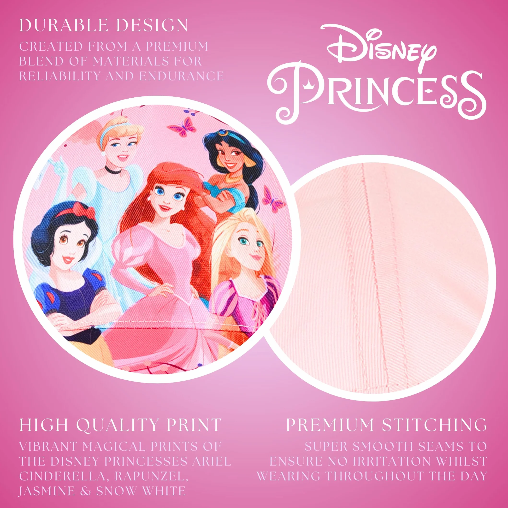 Disney Princesas Gorro para Niñas Gorra de Beisbol Ariel Rapunzel Blancanieves Jasmin Cenicienta