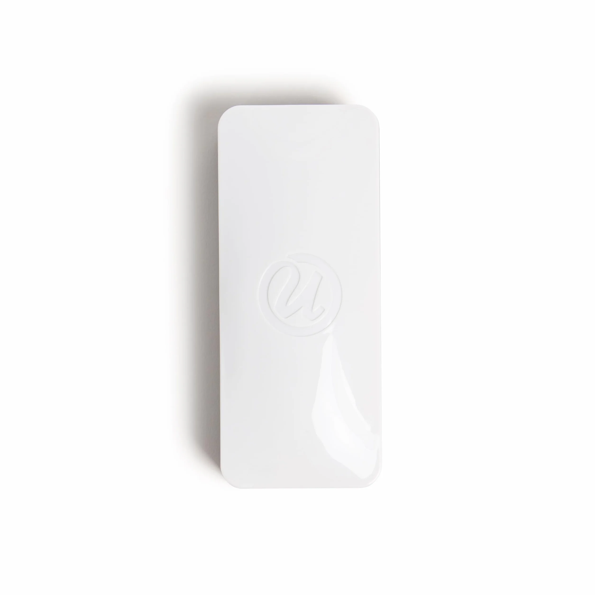U Brands Borrador magnético de fieltro de borrado en seco, 5 x 12,7 x 2,5 cm, blanco, diseño moderno y ligero