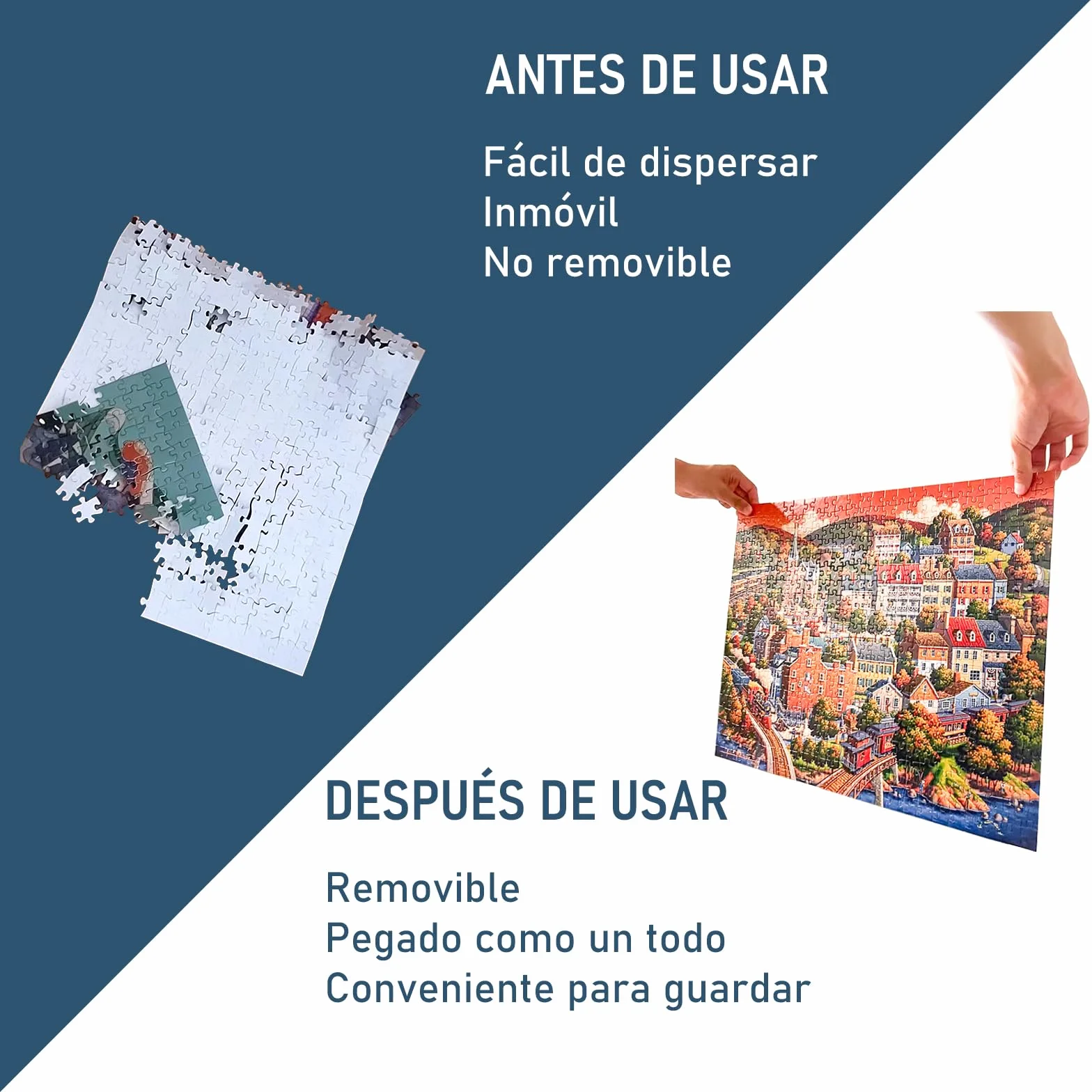 Nariolar Pegamento Puzzle, 2 * 120ml Pegamento para Rompecabezas, con Aplicador y Secado Rápido