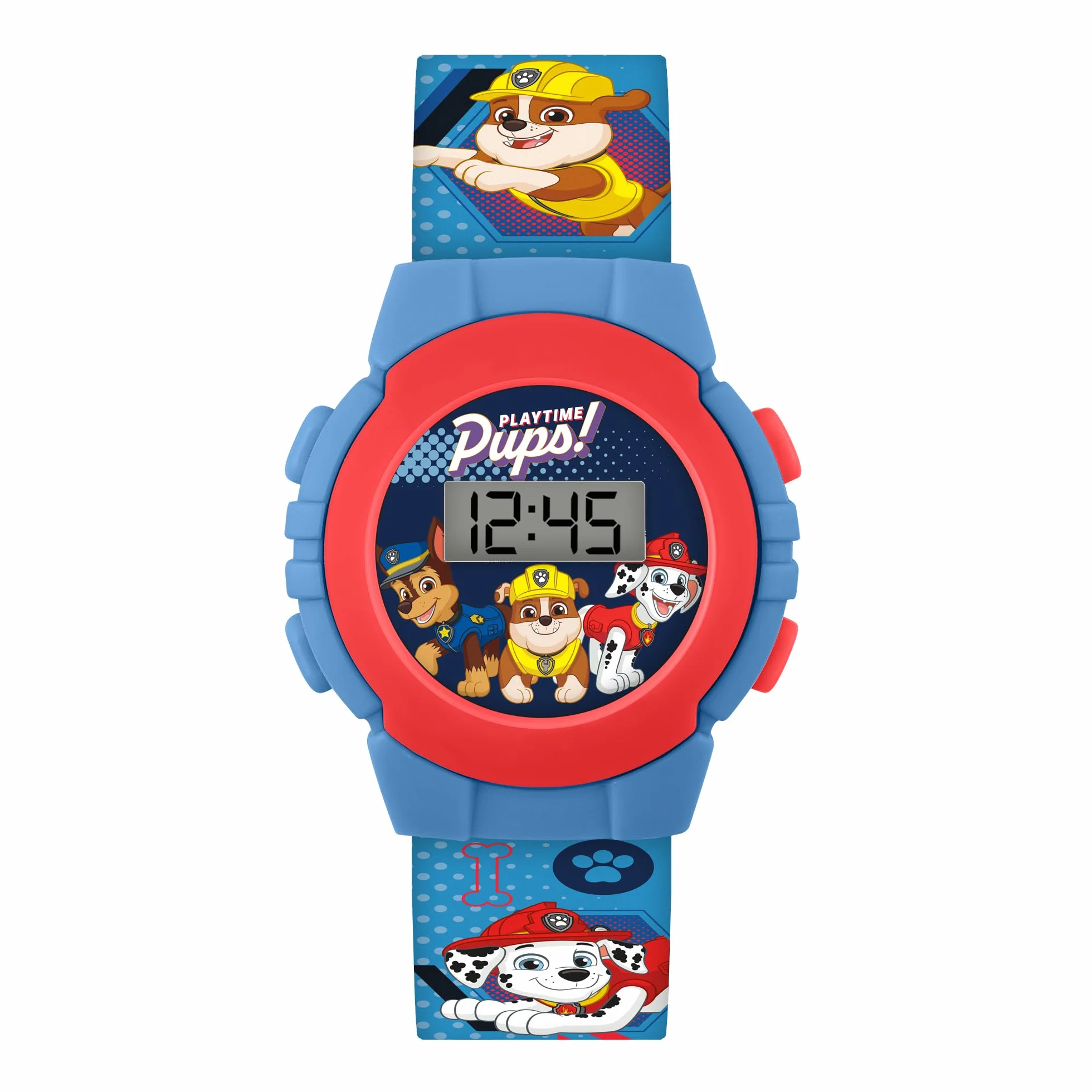 Paw Patrol Reloj Digital de Cuarzo para niño Azul