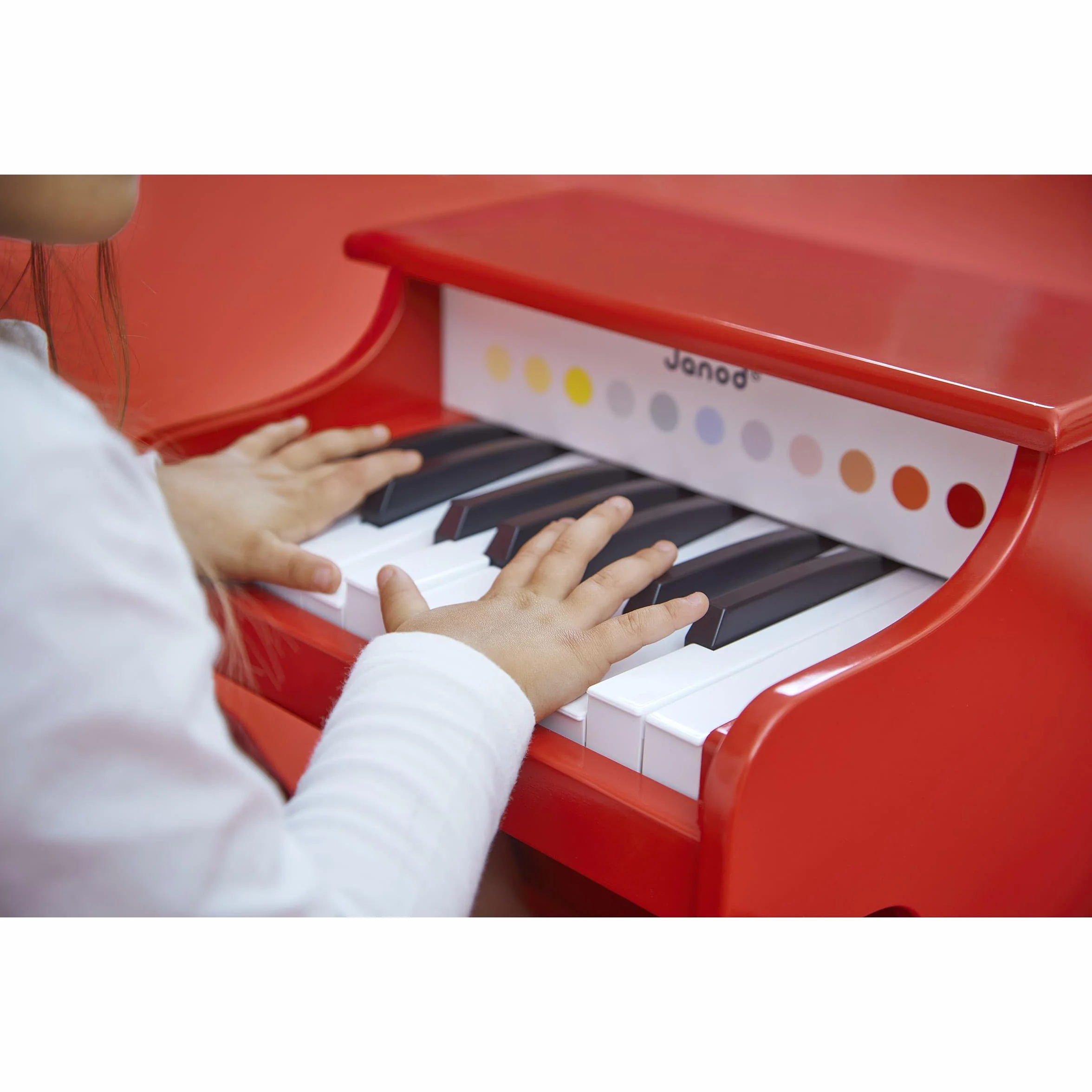 Janod - Confetti - Mi Primer Piano en Madera, Instrumento Musical para Niños, Juguete de Imitación y Estimulación del Talento Musical - Desde Los 3 Años, J07618