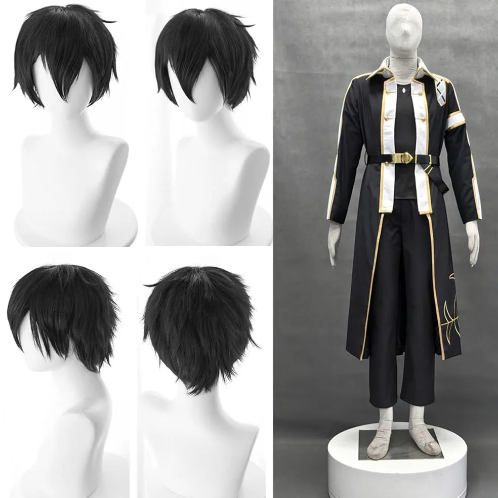 Disfraz de cosplay de anime de talla estadounidense, abrigo largo para hombre, traje de fiesta