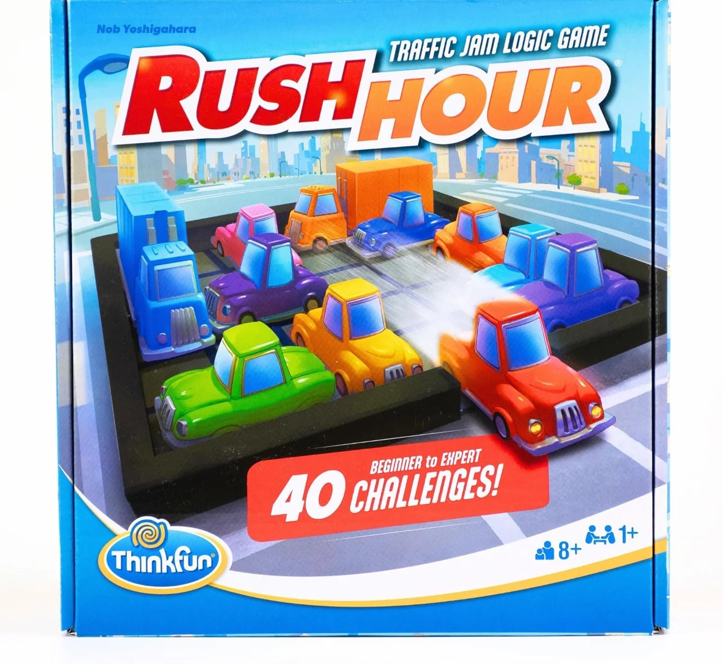 ThinkFun - Rush Hour | Juguetes Niños 8 Años o Más | Juego Mesa con 40 Desafíos | Juego de Mesa 8 Años Lógica | Rompecabezas Niños | Regalo Navidad