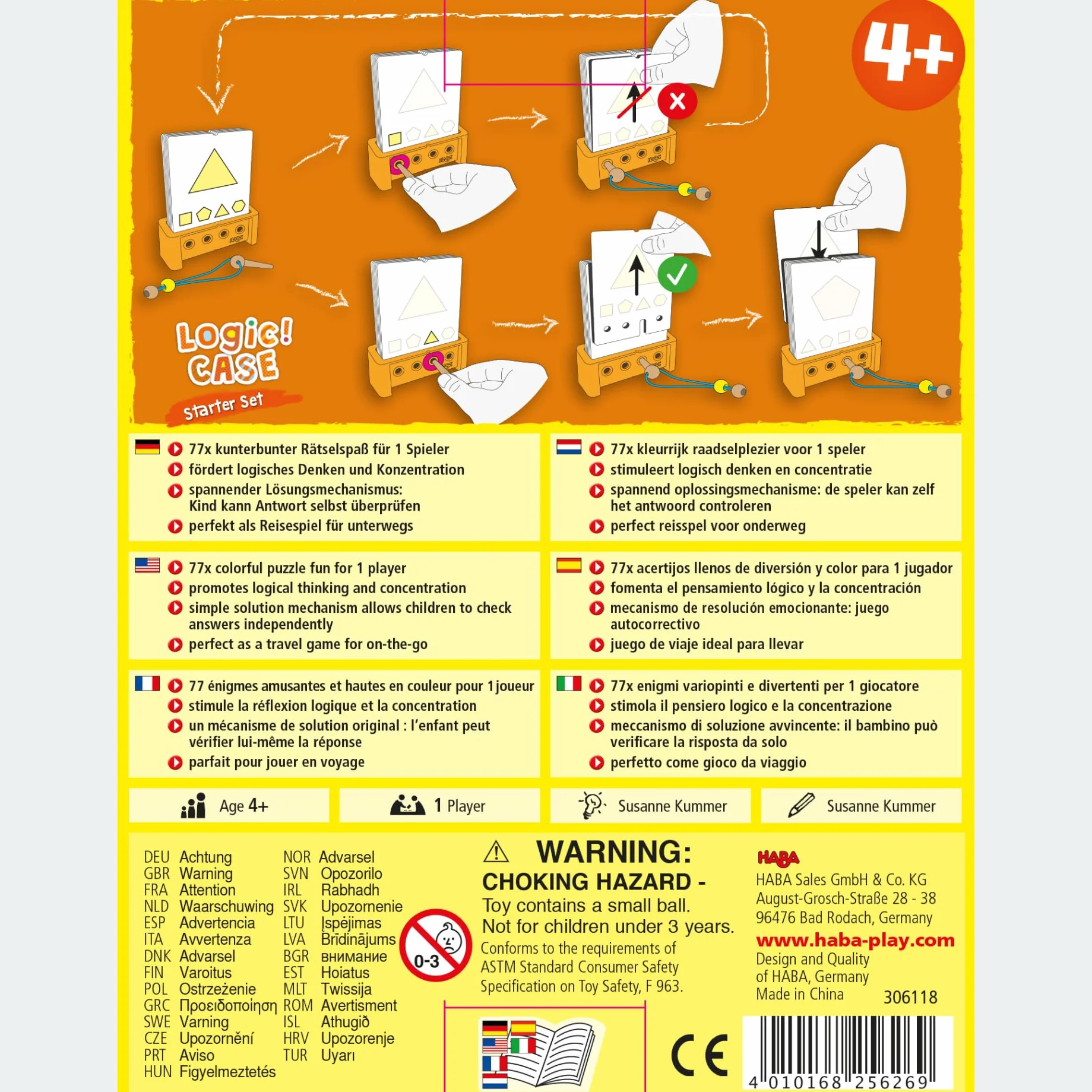 HABA LogiCASE Set de Iniciación 4+ Juego Educativo