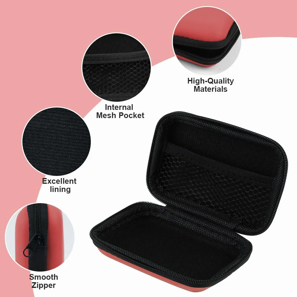 Aolso Estuche Funda Compatible con el UNO Juego de Cartas, 2 Piezas Organizador Portátil Impermeable Que, Caja de Almacenamiento para Tarjetas, Caja de Almacenamiento de Cartas(Negro/Rojo)