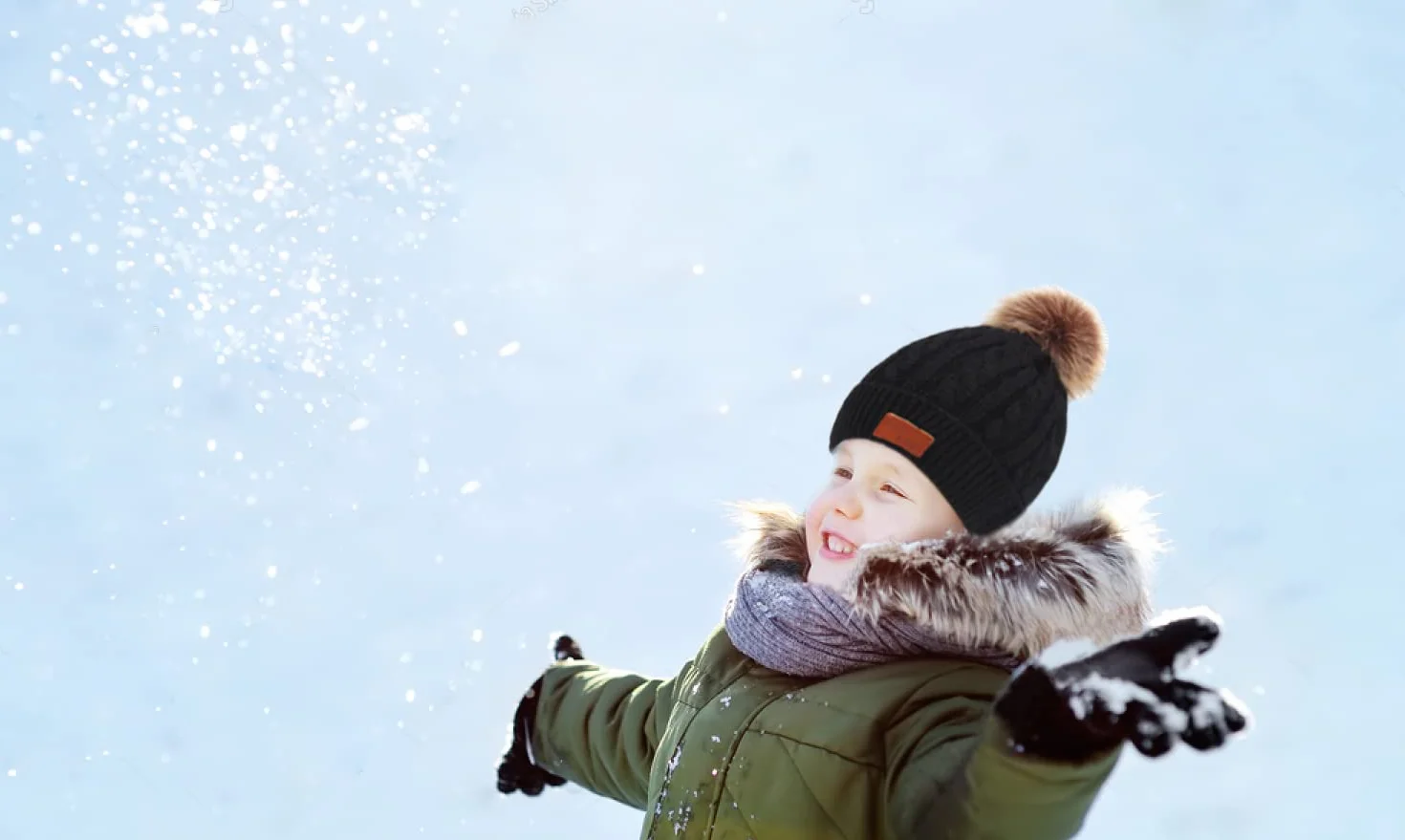Set de 3 en 1 Gorro Bufanda y Guantes para Niños - Beanie Invierno de Punto