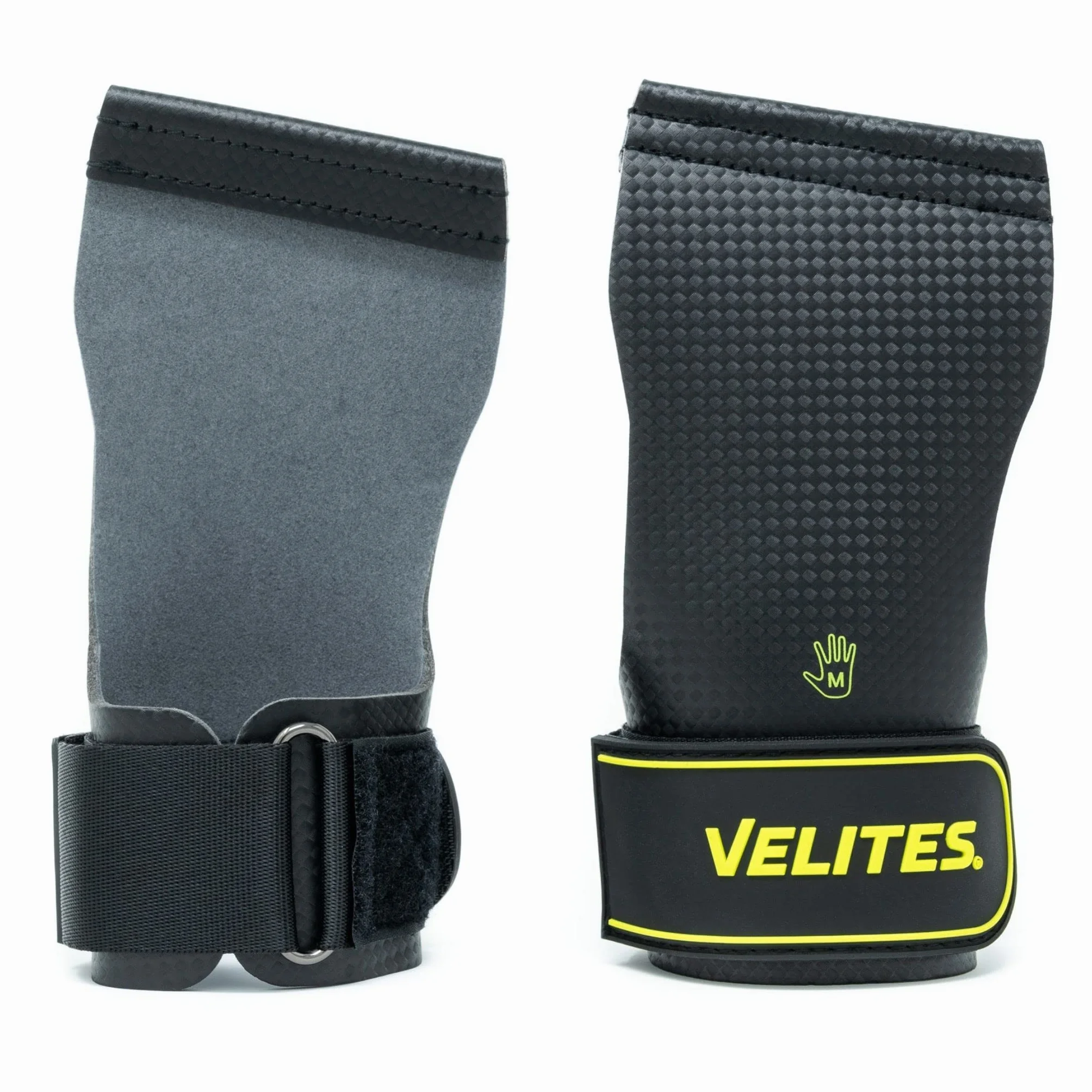 Velites Quad Carbon Calleras Profesionales para Atletas de Cross Training 100% Veganas Muñequeras de Tela