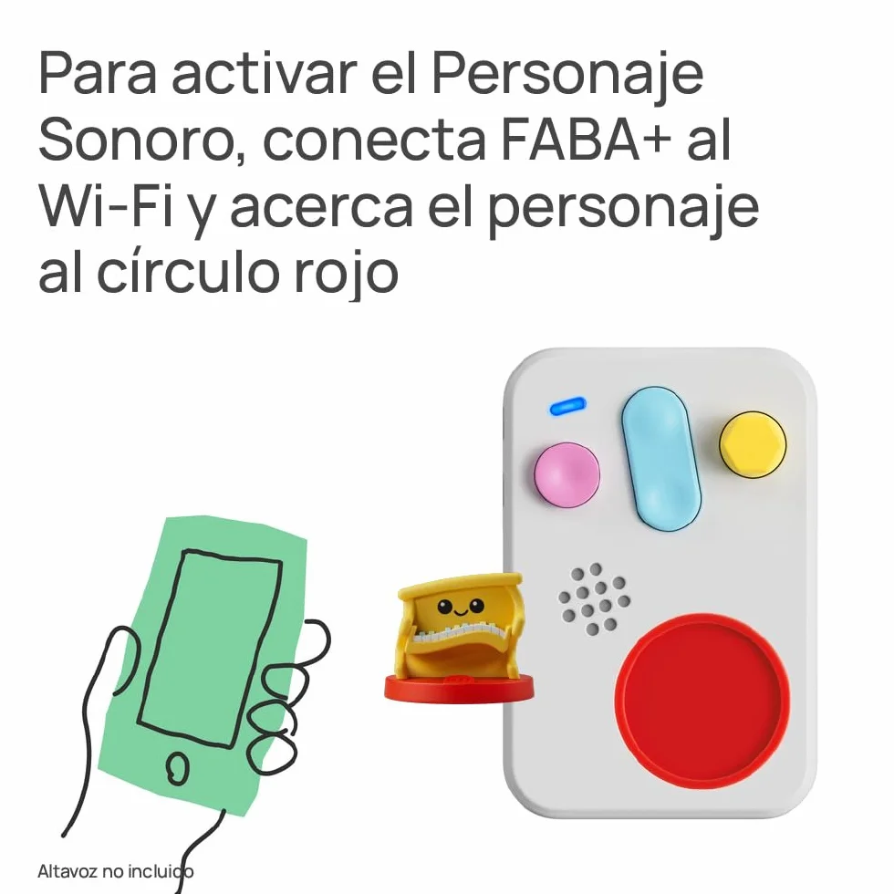 FABA Personaje Sonoro – Música clásica de Piano – Musica, Canciones y Sonidos, para niños y niñas 0-1 años, Reproducción con el Cuentacuentos y FABA+, Juguete Educativo, versión en español