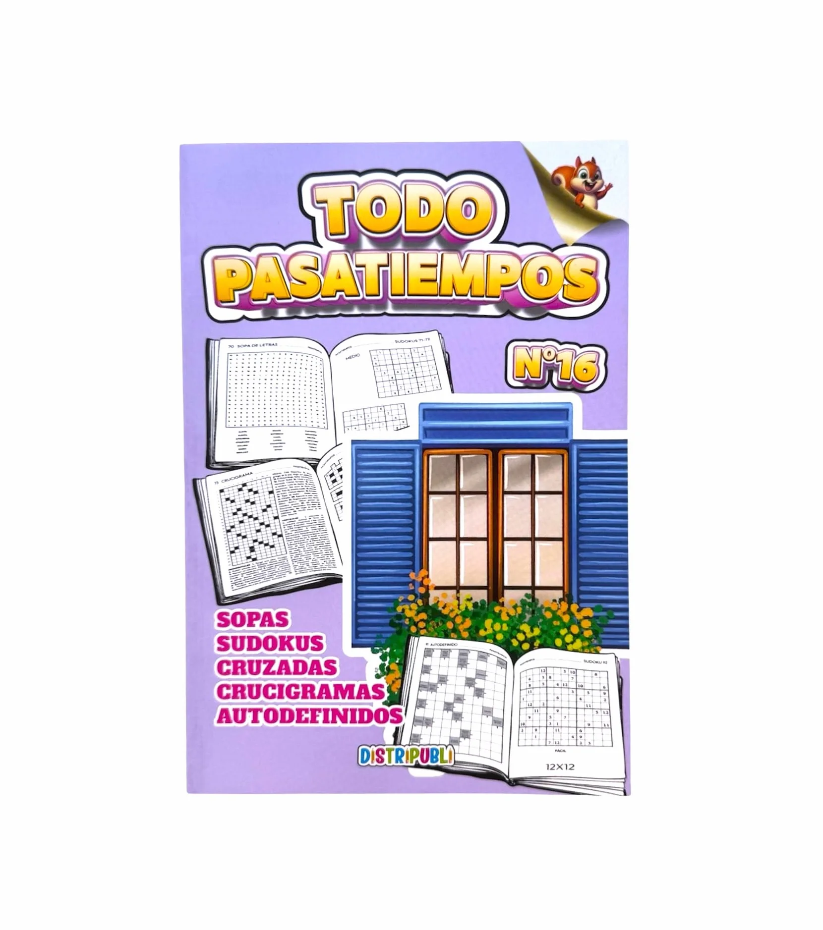 Sopas de Letras Sudokus Crucigramas para Adultos Pack 4 Unidades 344 Ejercicios