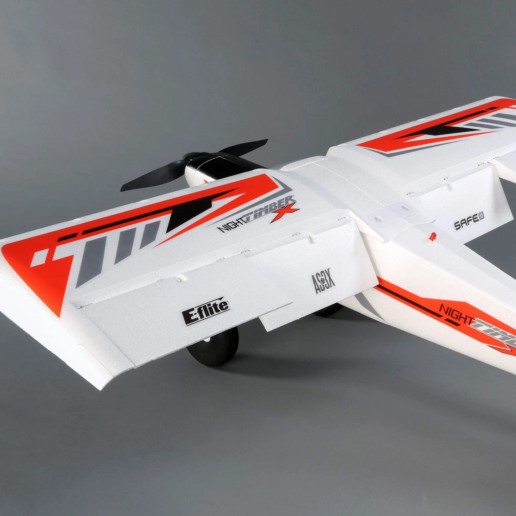 E-Flite Avión RC Noche Madera X 1,2 m BNF Basic (transmisor, batería y Cargador no incluidos) con AS3X y Safe Select, EFL13850