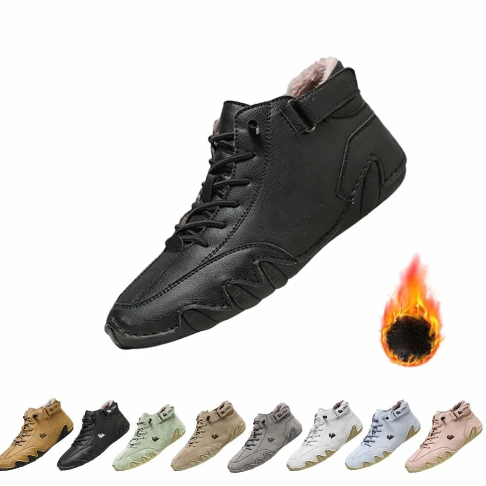 Zapatos ortopédicos de invierno impermeables con soporte de arco para hombres y mujeres