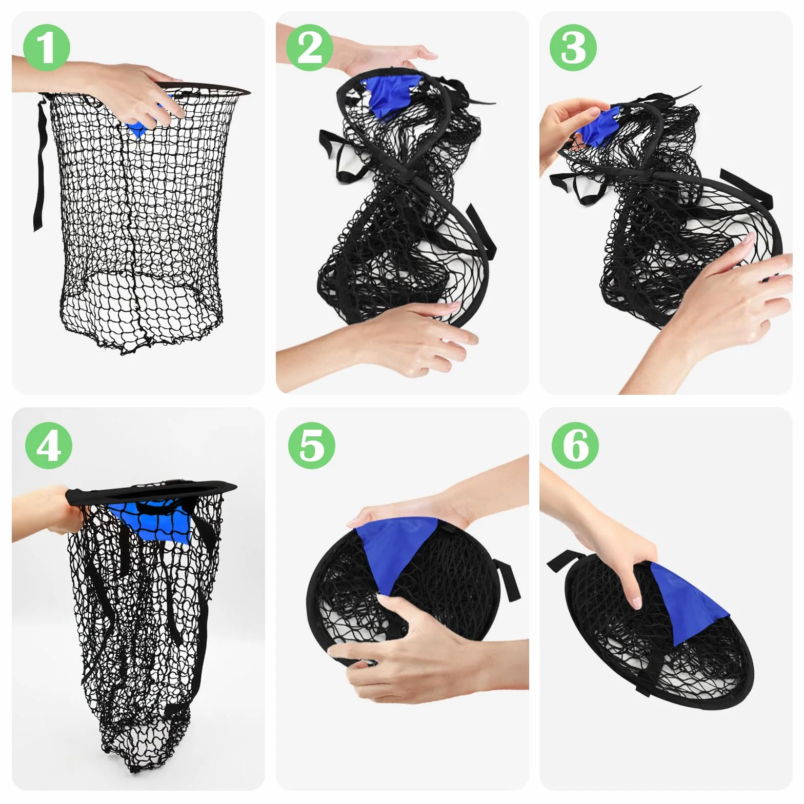Zequech 2-Piece Soccer Goal Training Net with Black Target Point, Adjustable Rope Strap for Corner Kicks, Free Kicks & Wide Shots
