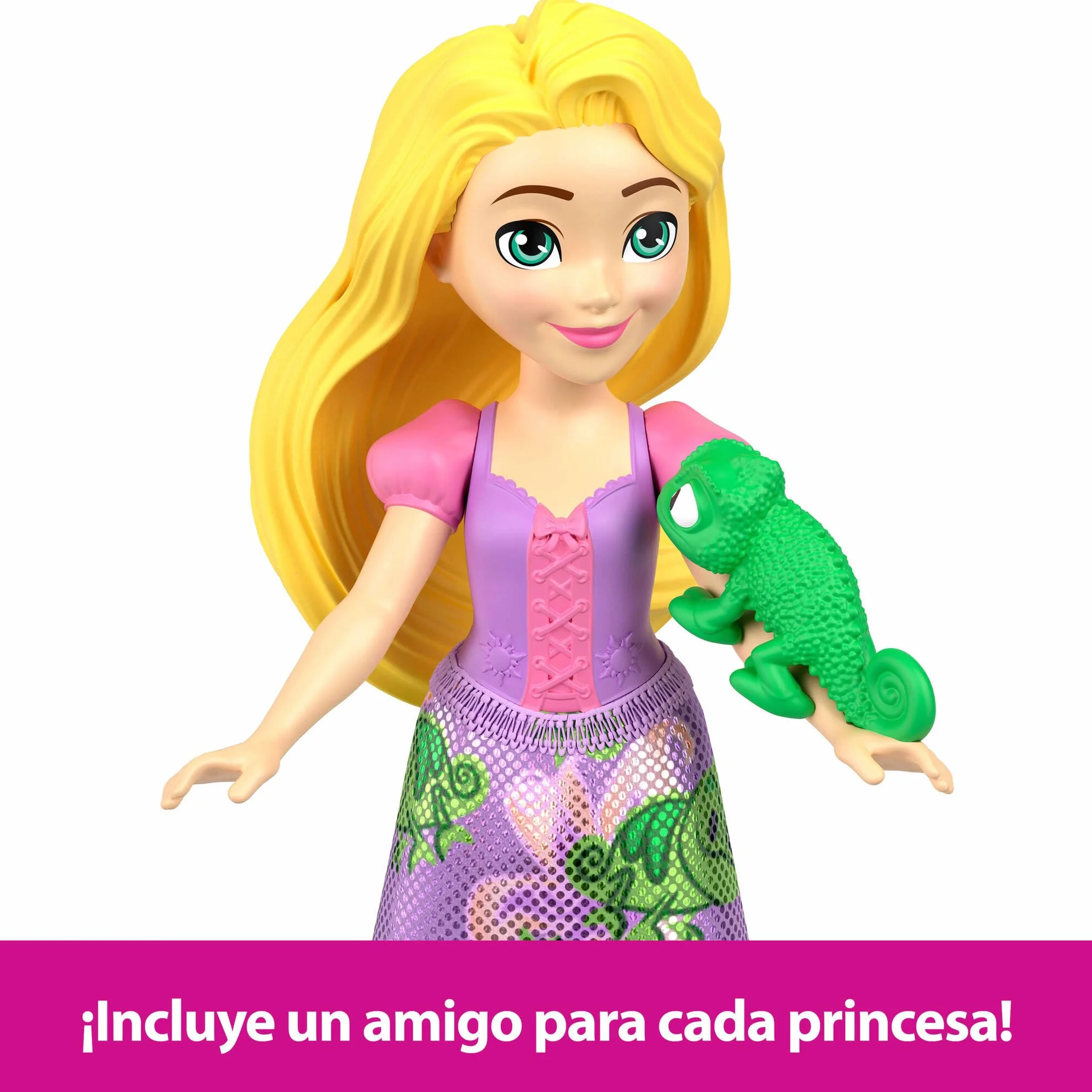 Mattel Disney Princesas y amigos Conjunto de juego con cinco muñecas pequeñas articuladas con faldas o pantalones extraíbles y cinco figuras de amigos, inspiradas en las películas de Disney, JBL33