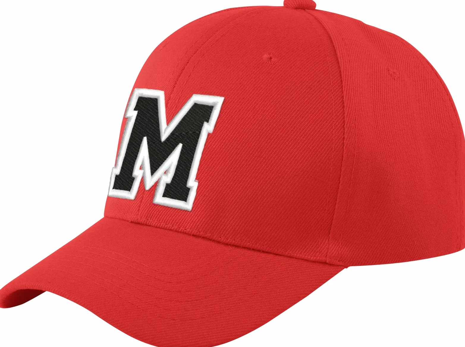 Gorra de béisbol infantil letras roja multicolor M Regular