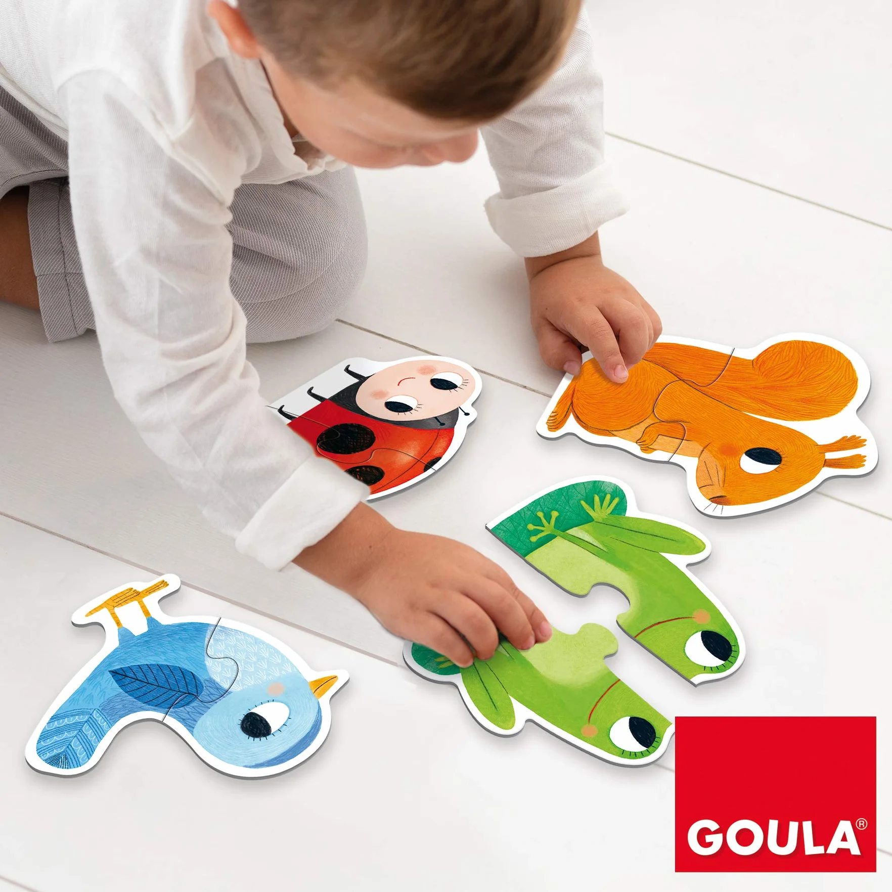 Goula Puzle de Cartón de Piezas Grandes 6 Formas Multicolor a Partir de 2 años