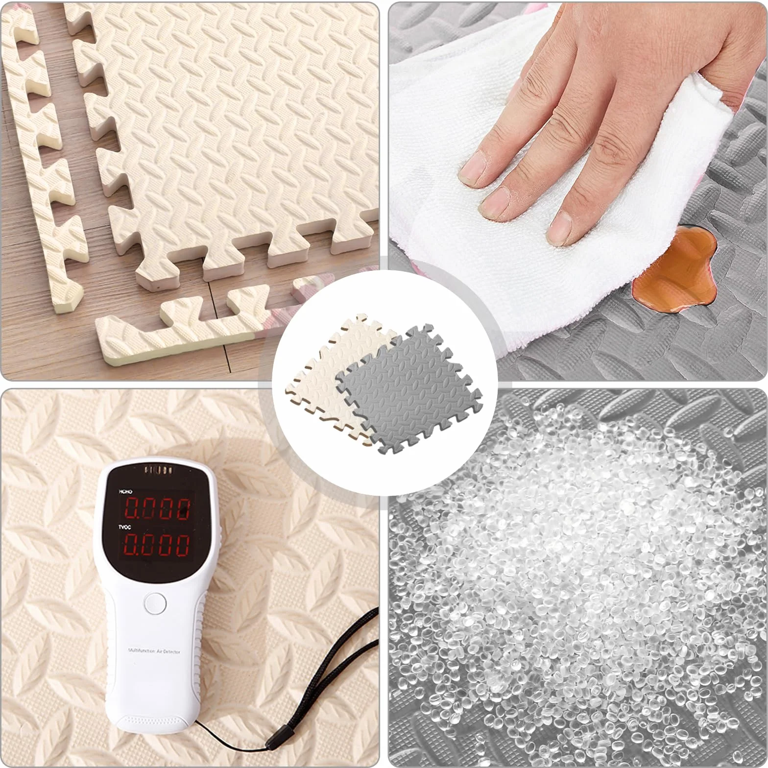 Alfombra Puzzle Bebe 20 Piezas, Tapete Puzzle, Colchoneta Bebé Suelo, Alfombra Gateo PE Espuma, Alfombrillas para Puzzles Suave y Seguro, Antideslizante y Resistente al Desgaste 30 * 30 * 1cm