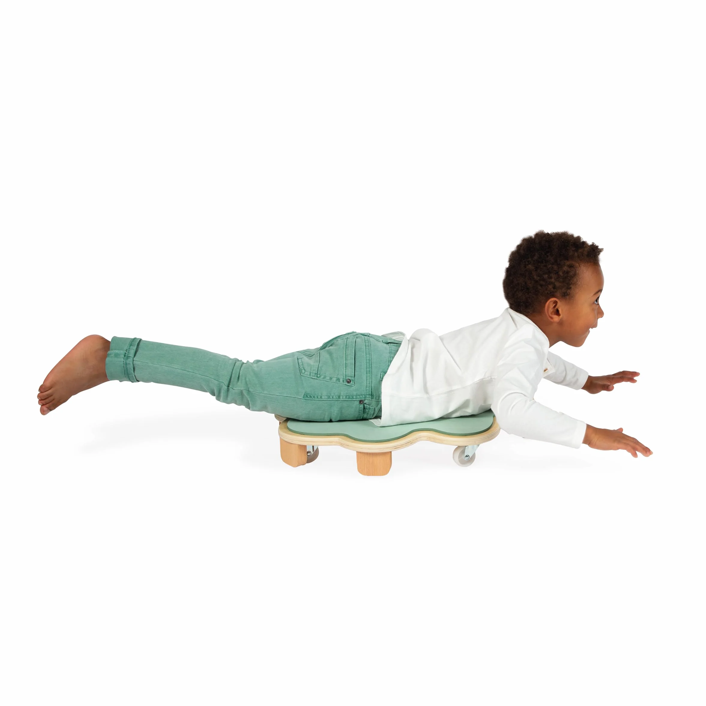 Janod - Hoja con Ruedas Sweet Cocoon - Monopatín de Madera FSC - Ejercita el Equilibrio - Juego de Habilidad Infantil a Partir de 4 Años, J04041