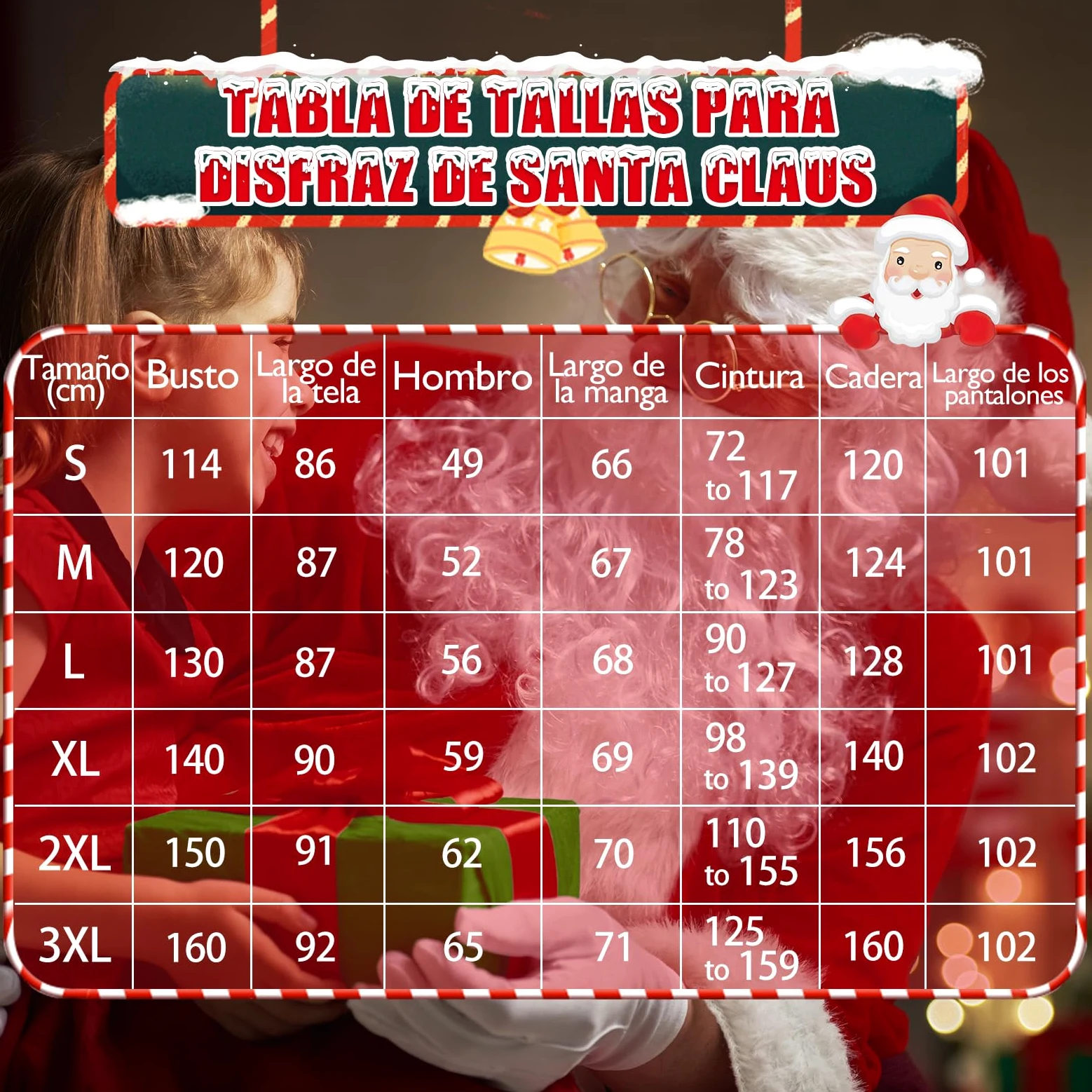 Disfraz de Santa Claus Hombres Traje Profesional y de Lujo de 11 Piezas Ropa Roja para Hombres Conjunto para Adultos Trajes de Papá Noel para Navidad