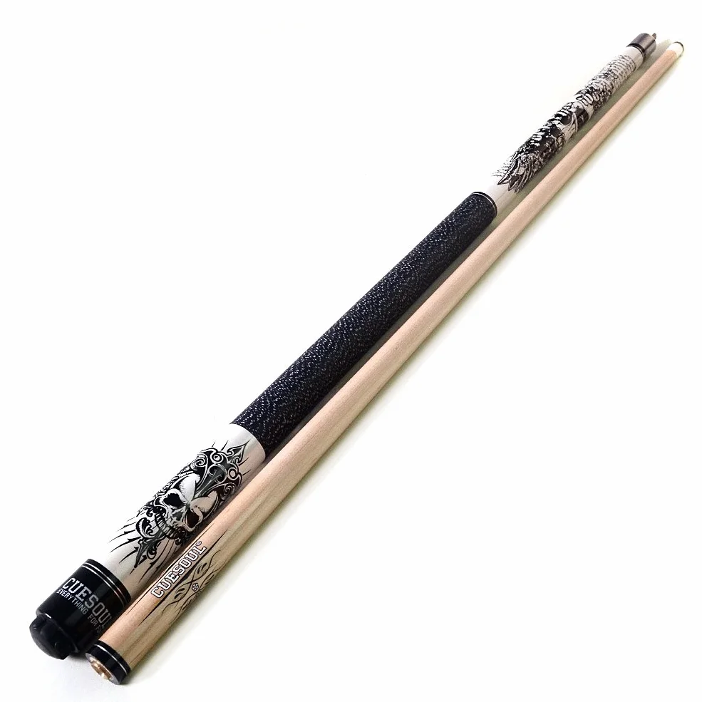 CUESOUL Rockin Series Juego de Tacos de Billar Profesional 58 Pulgadas 595.3 g Mango de Arce Norteamericano Acabado Perlado Virola de Carbono